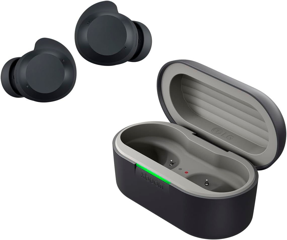 LG wireless In-Ear-Kopfhörer »xboom Buds Plus« Bluetooth Active Noise Cancelling (ANC) | Freisprechfunktion | Sprachsteuerung | UV-Reinigung | integrierte Steuerung für Anrufe und Musik | kompatibel mit Siri