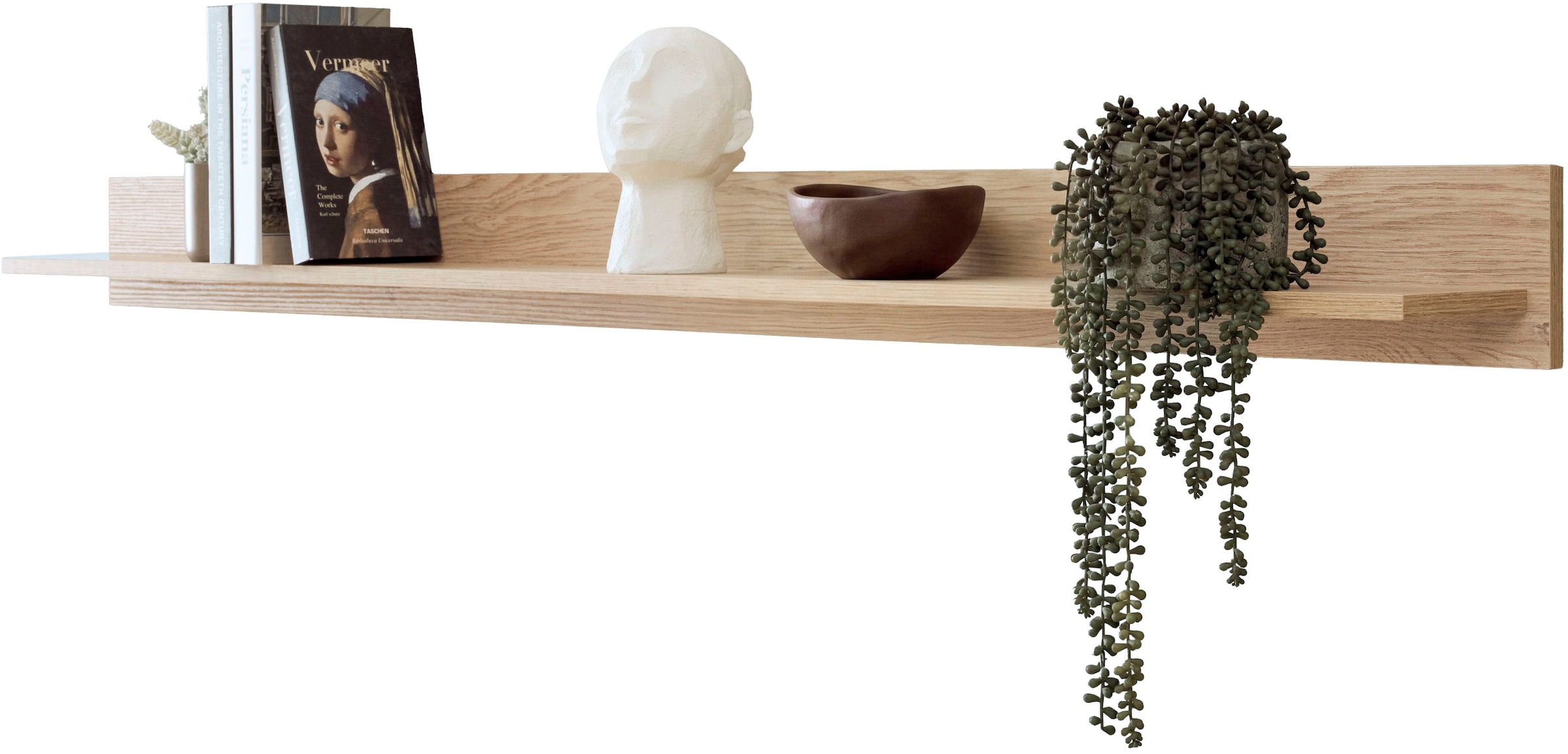 Home affaire Wandboard »Fredericia, modernes Wandregal, Wandhalter mit Ablagefläche« vielseitig einsetzbares Hängeregal, Eiche Cremona Toro, 195 cm breit