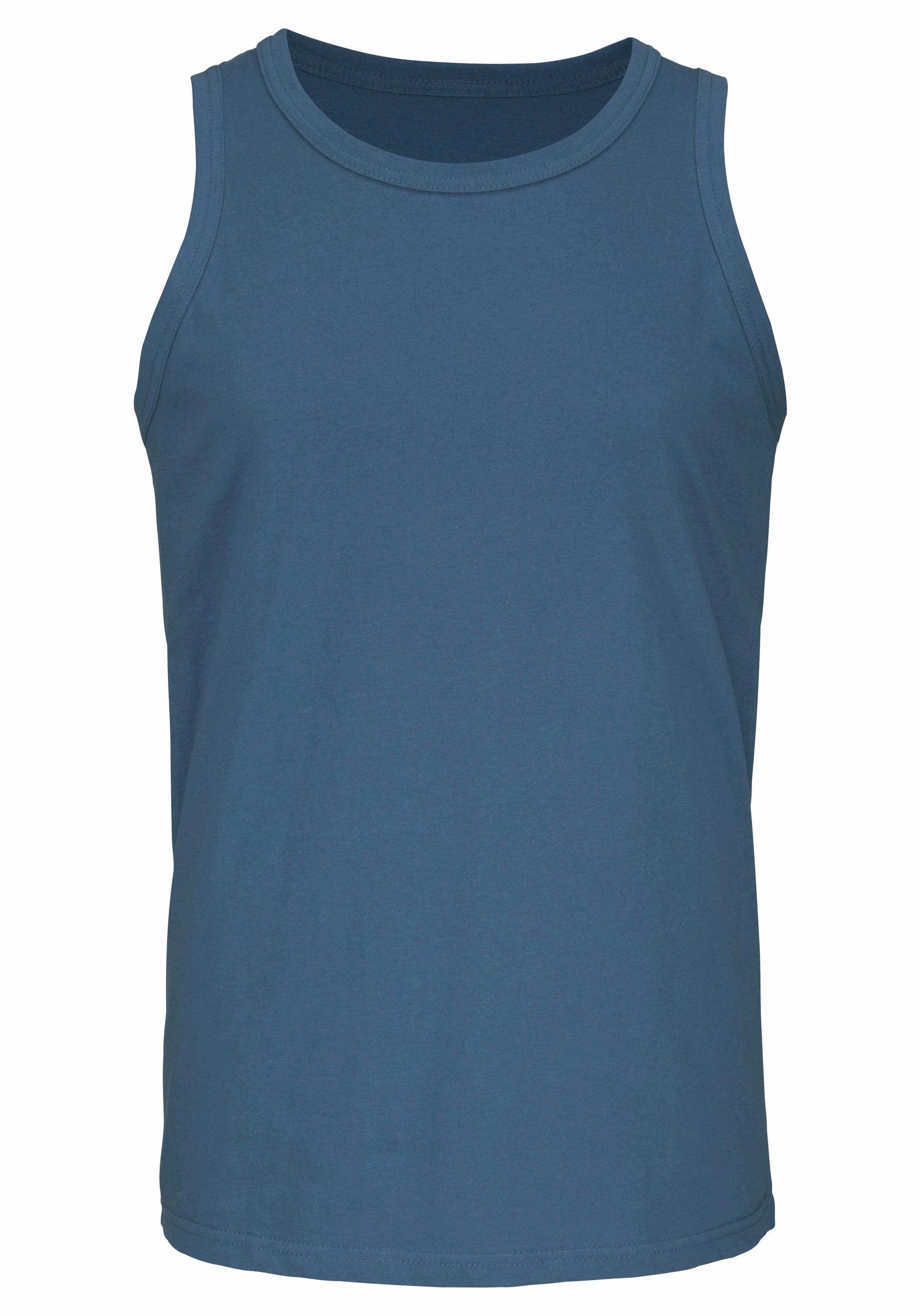 H.I.S Tanktop », Unterziehshirt, Unterhemd für Herren« 3er-Pack,  unifarben, Rundhalsausschnitt, aus Baumwolle