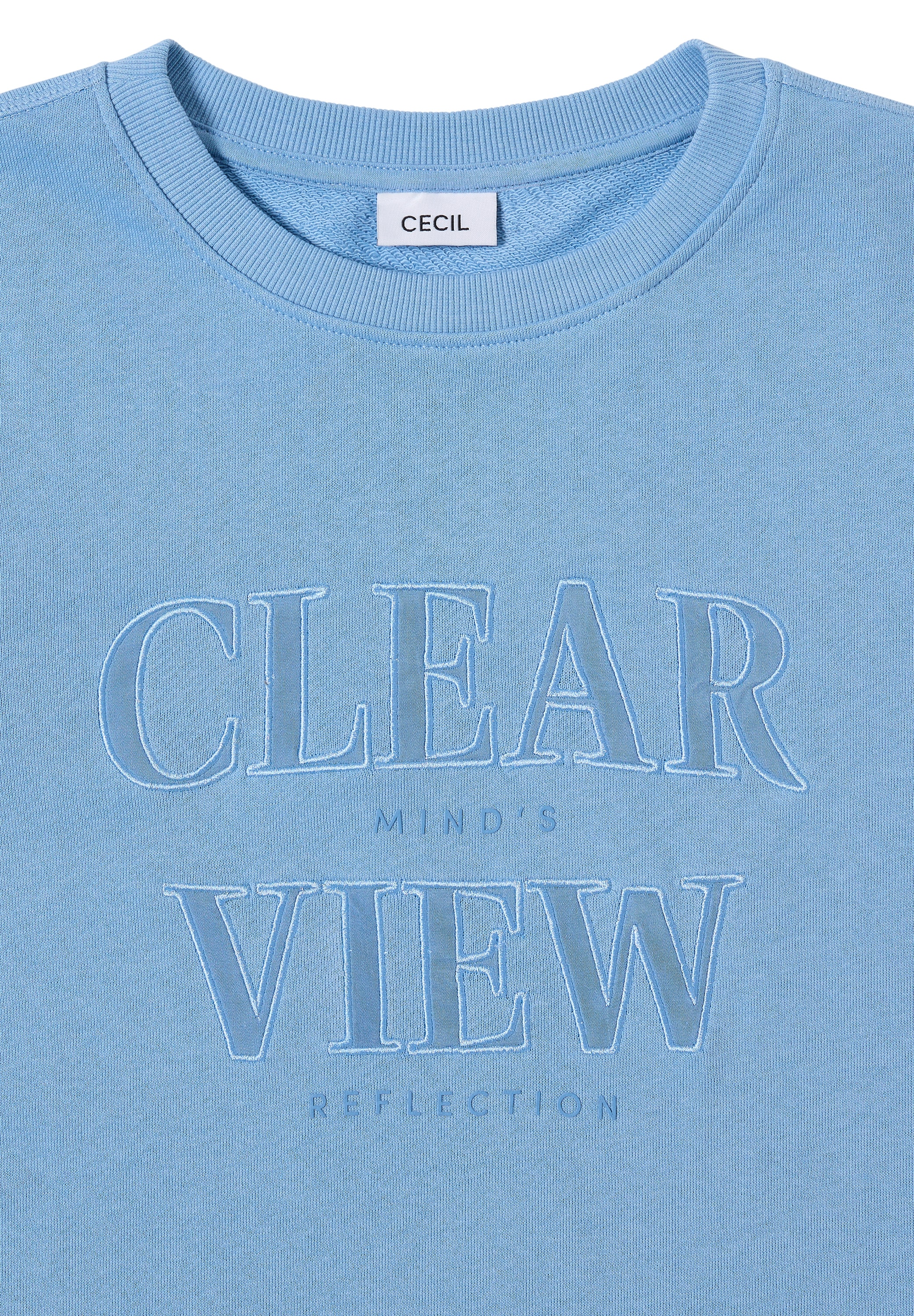 Cecil Sweatshirt, mit Wording Artwork
