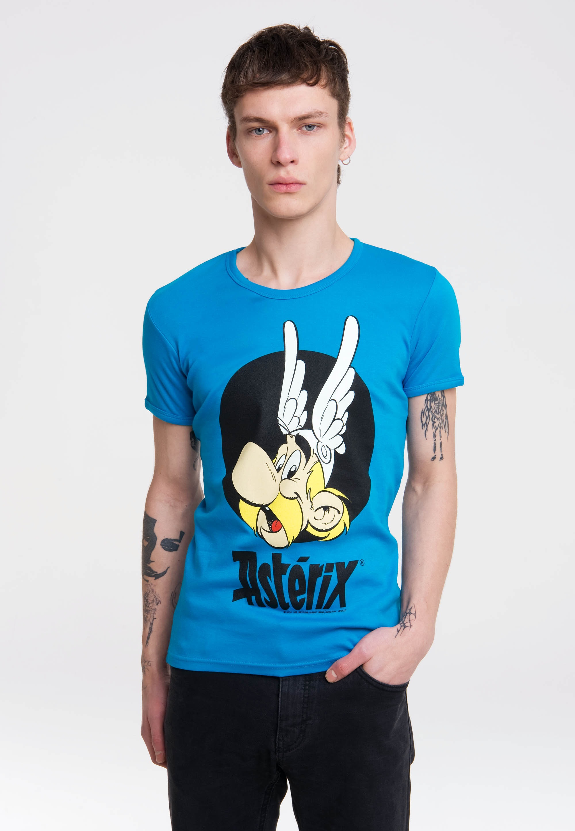 LOGOSHIRT T-Shirt »Asterix«, mit witzigem Vintage-Print