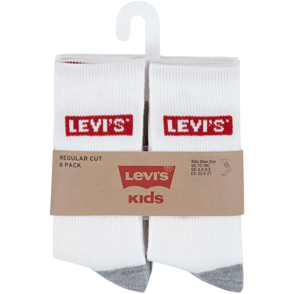 Levi's® Kids Socken »LHN BOX TAB HIGH CUT 6PK«, (6 Paar), UNISEX
