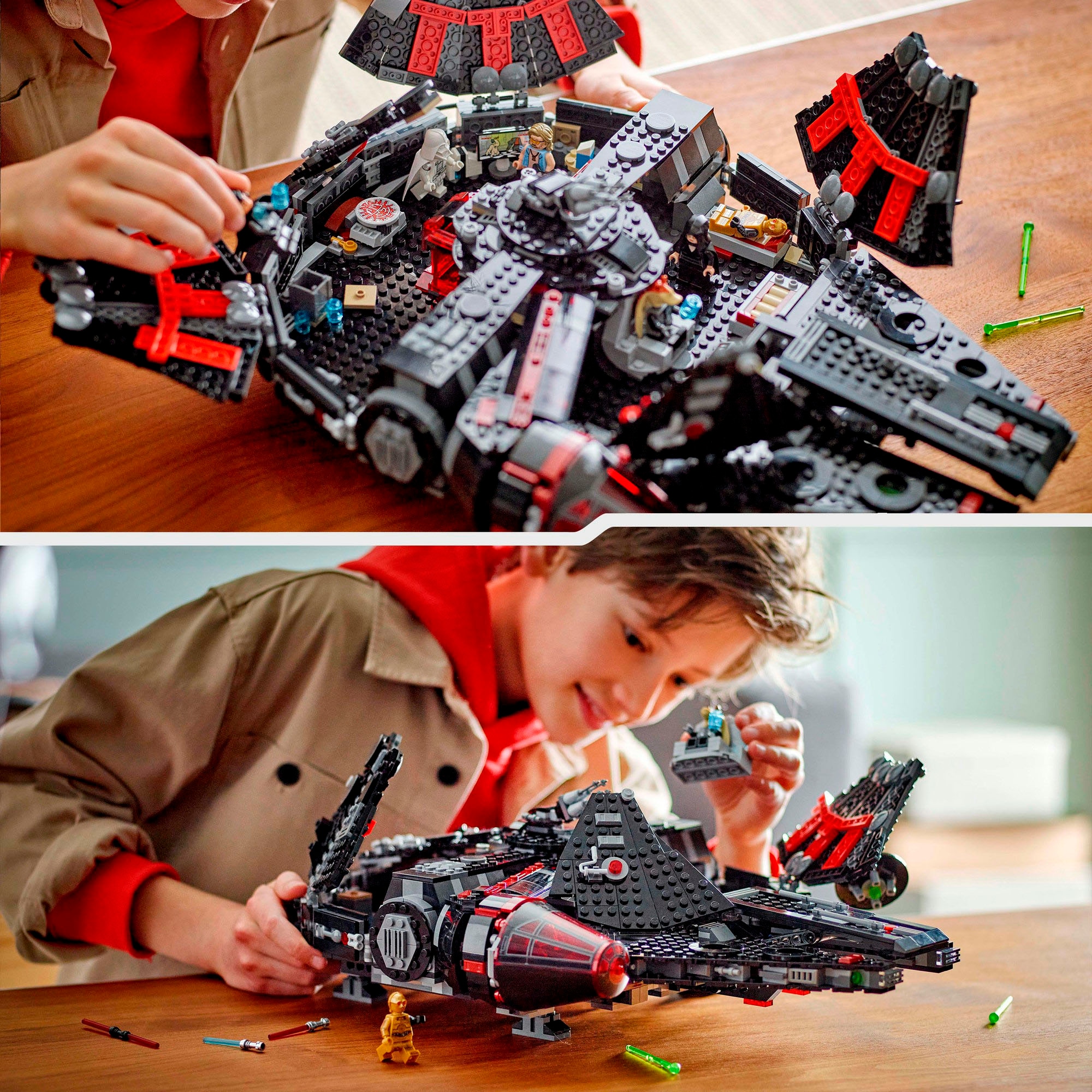 LEGO® Konstruktionsspielsteine »Dunkler Millennium Falke (75389), LEGO Star Wars ™«, (1579 St.), Made in Europe