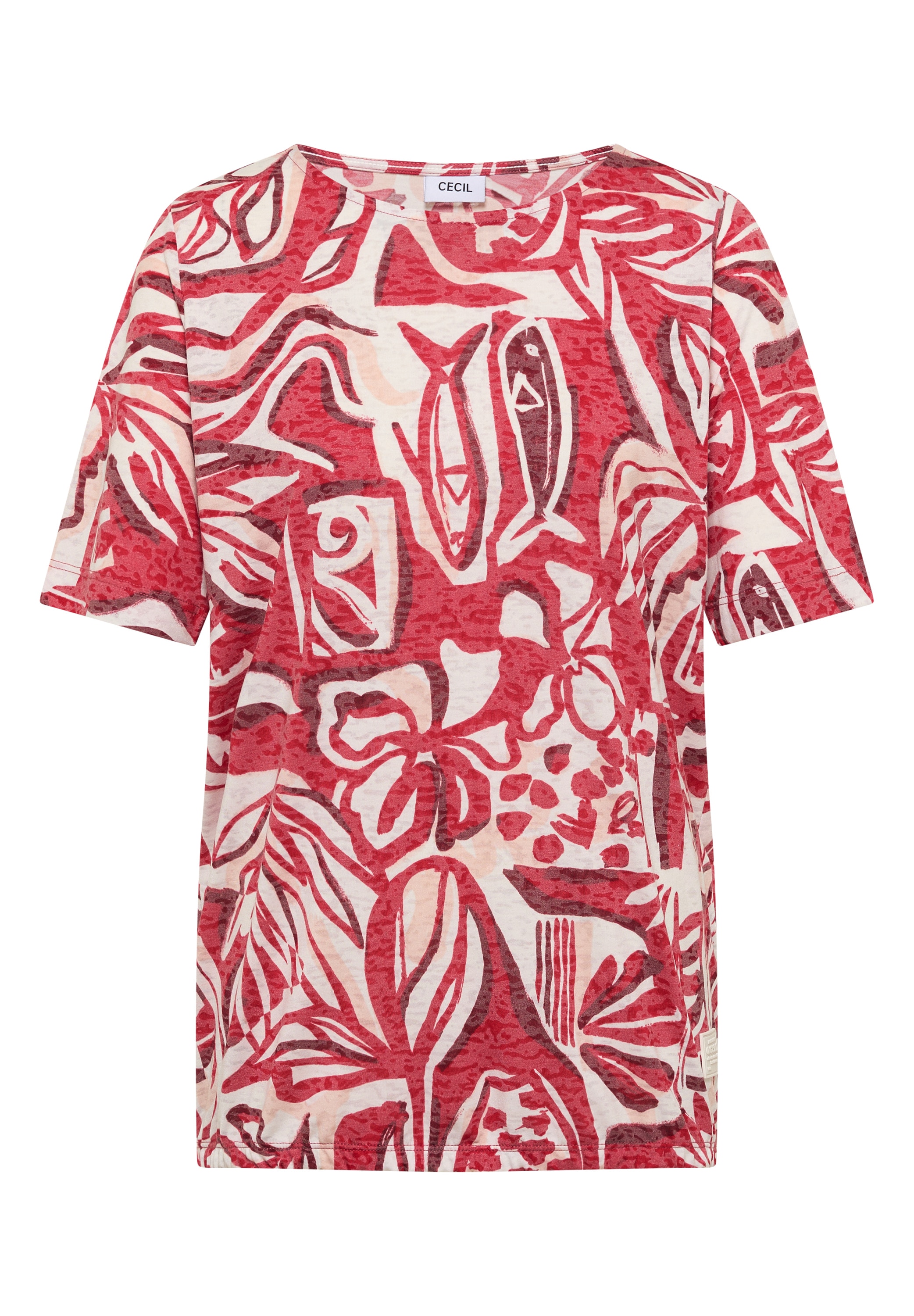 Cecil T-Shirt mit All-Over Print