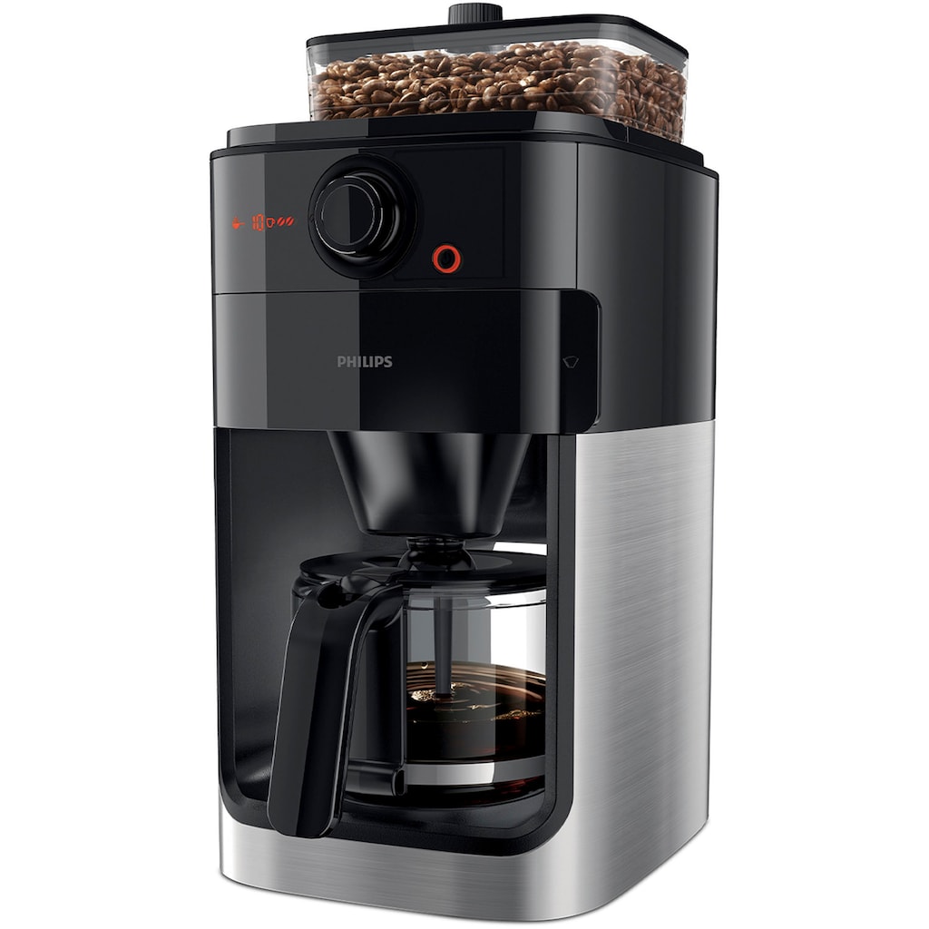 Philips Kaffeemaschine mit Mahlwerk »Grind & Brew HD7767/00«, 1,2 l Kaffeekanne