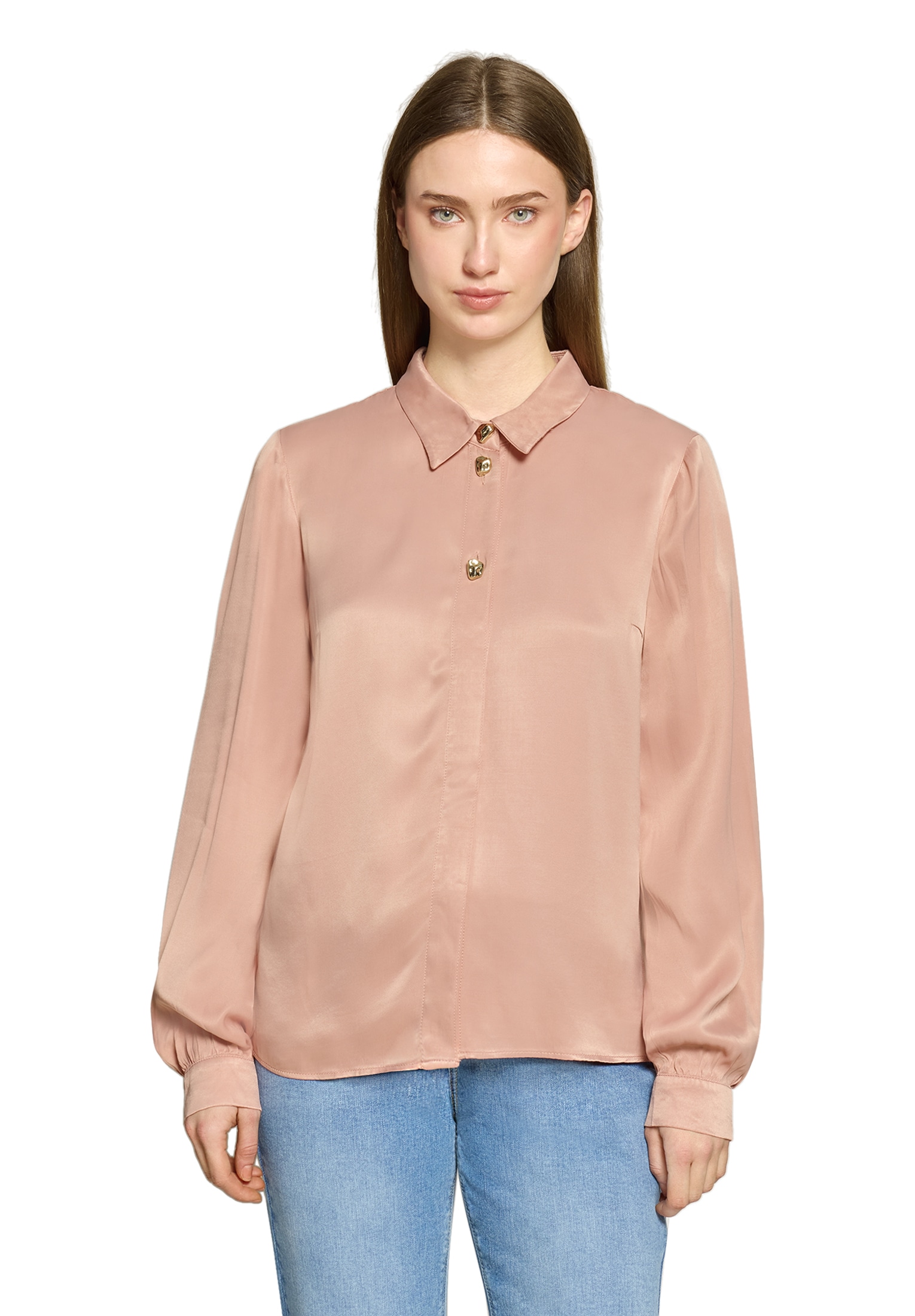 Cartoon Satinbluse »Satin-Bluse mit Knöpfen«