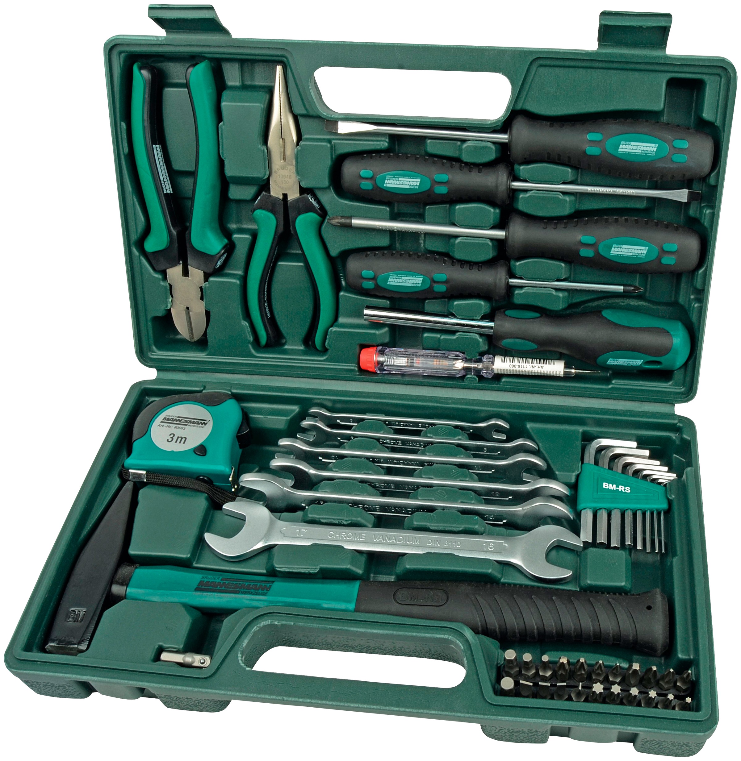 Brüder Mannesmann Werkzeuge Werkzeugset, (Set, 47 St.)