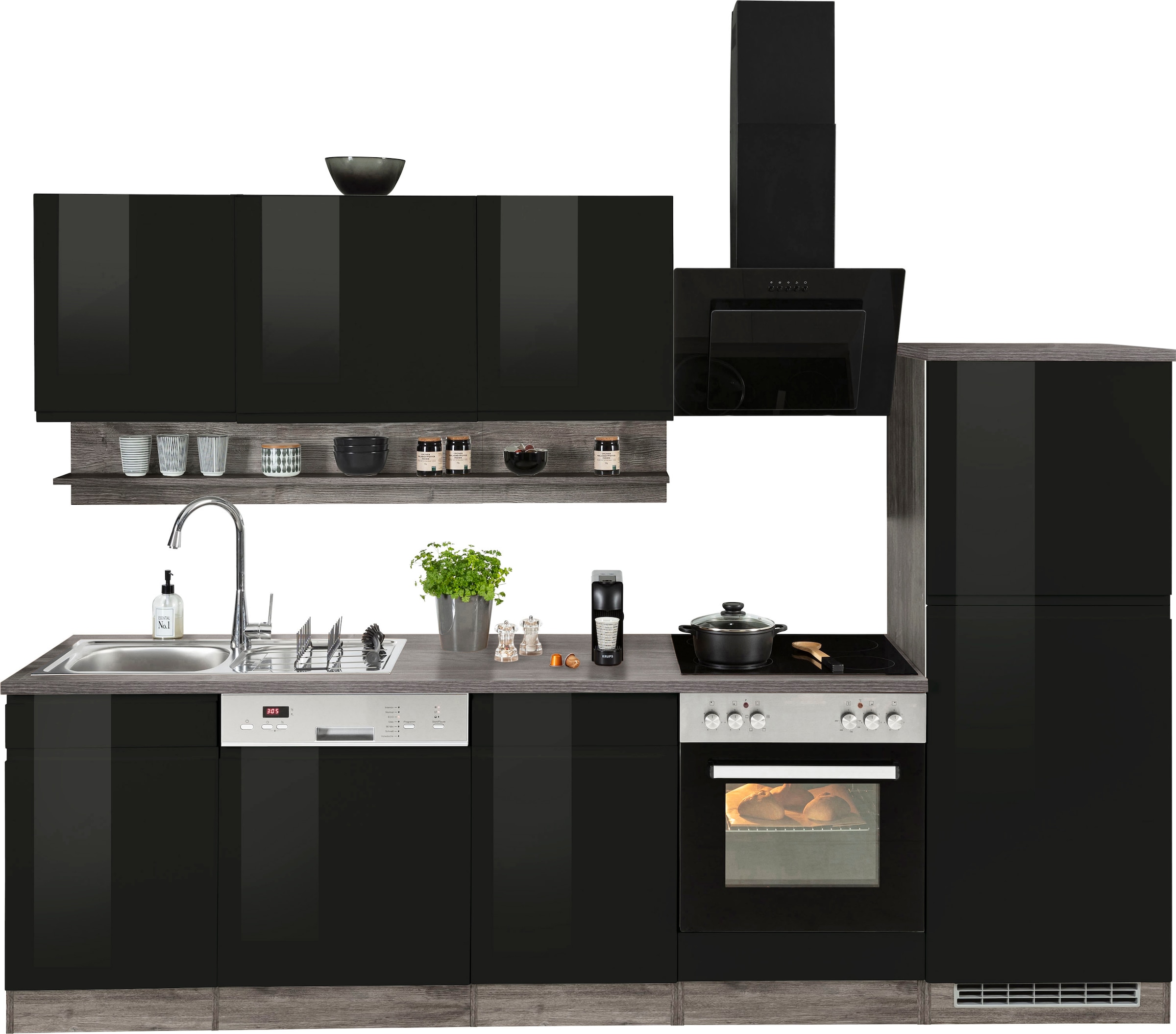 HELD MÖBEL Küche »Virginia«, Breite 280 cm, wahlweise mit E-Geräten im OTTO  Online Shop