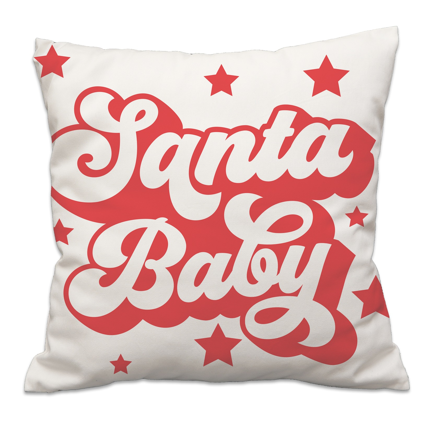 queence Dekokissen »Sterne Santa Baby«, Dekokissen mit HD Premium Druck Weihnachten