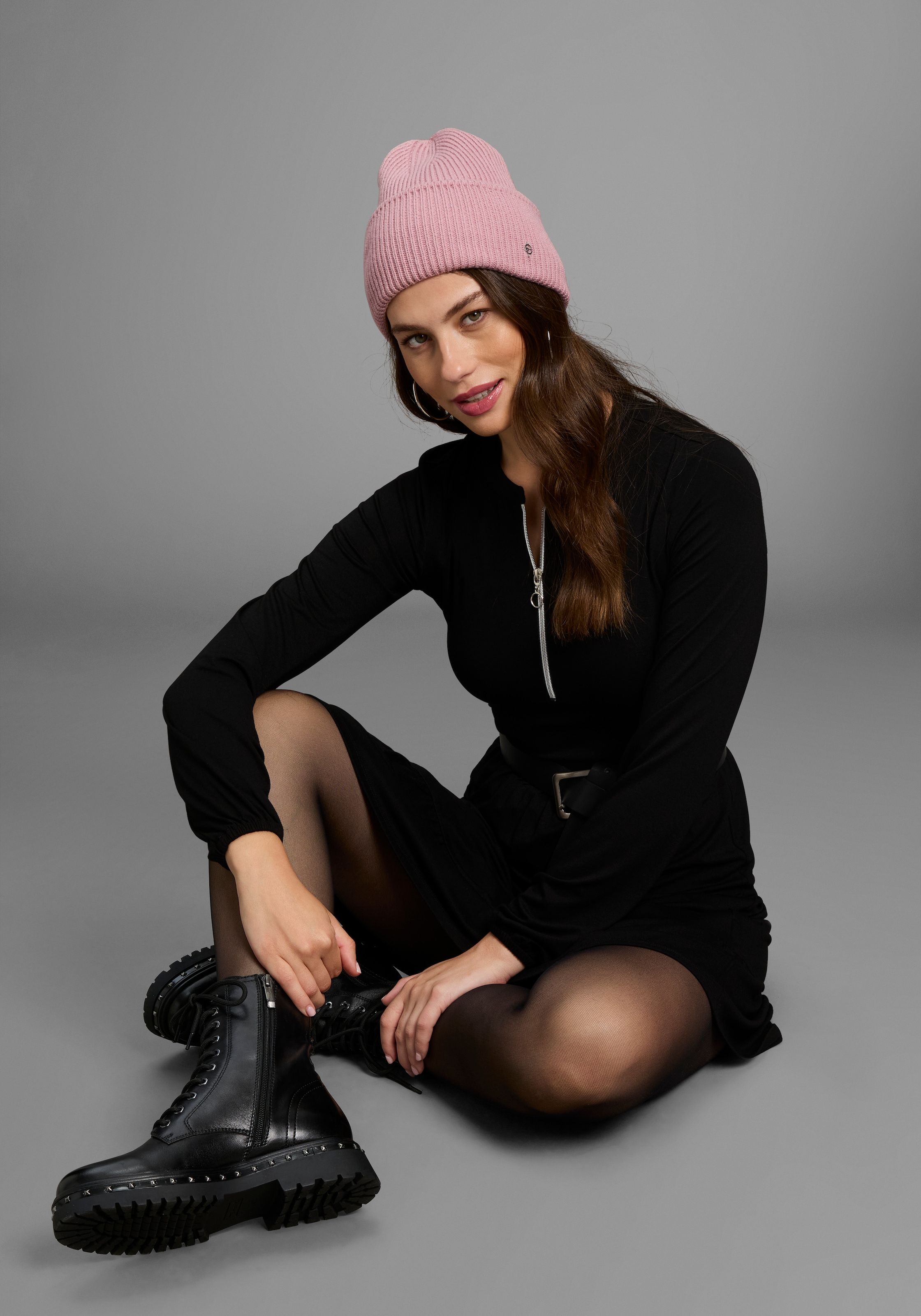 Bruno Banani Jerseykleid, mit tollem Reißverschluss-Detail - NEUE KOLLEKTION