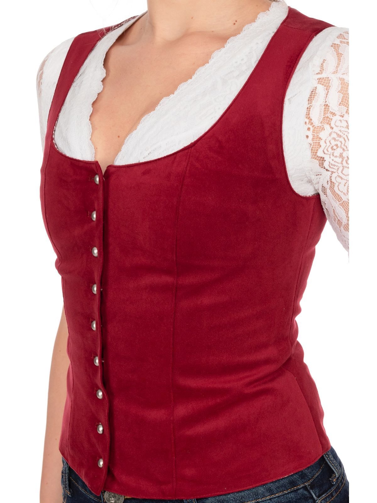 OS-Trachten Trachtenbluse »Mieder 453001-3060«