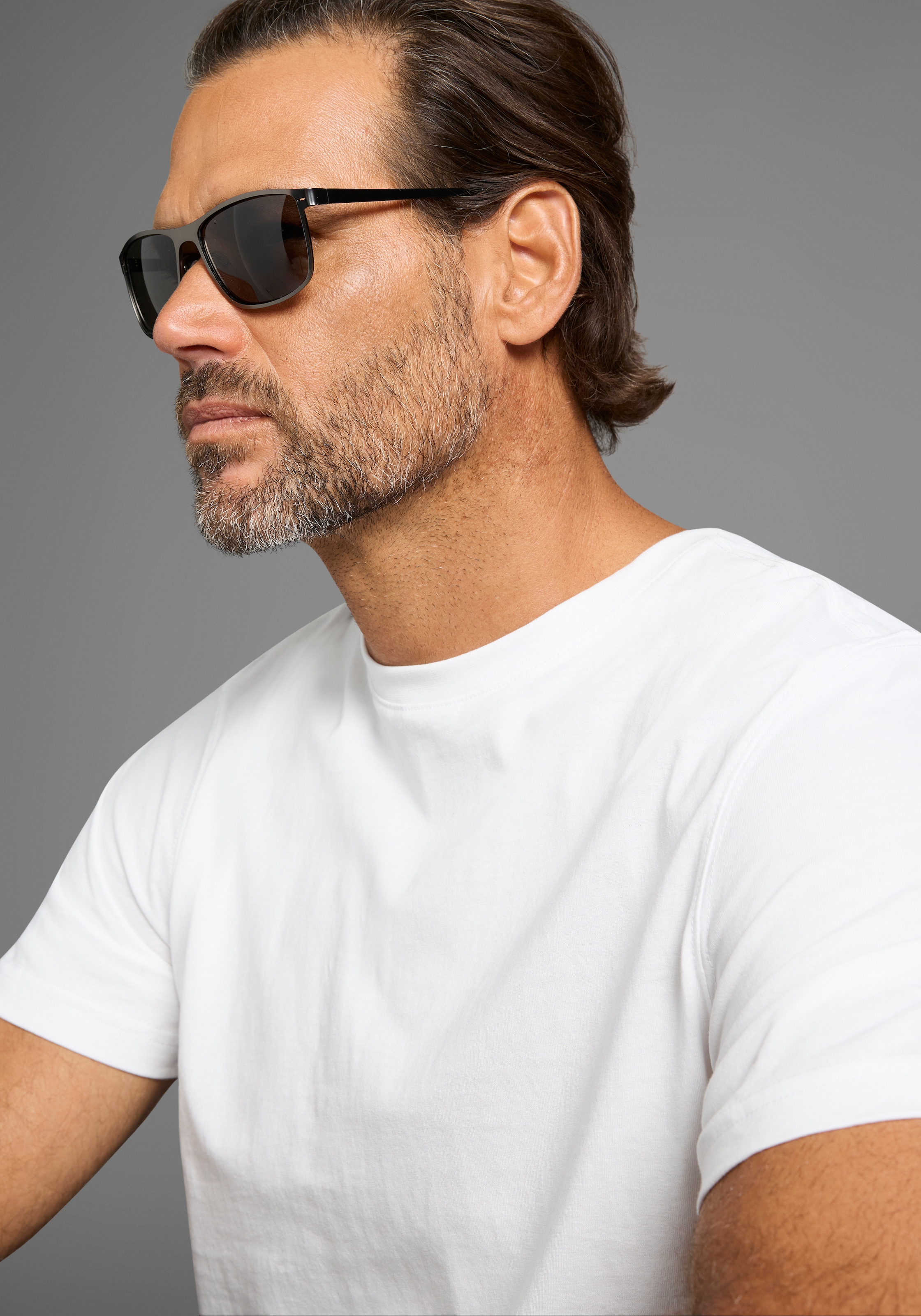 Man's World Sonnenbrille, mit matt-anthrazit farbenden Rahmen - NEW