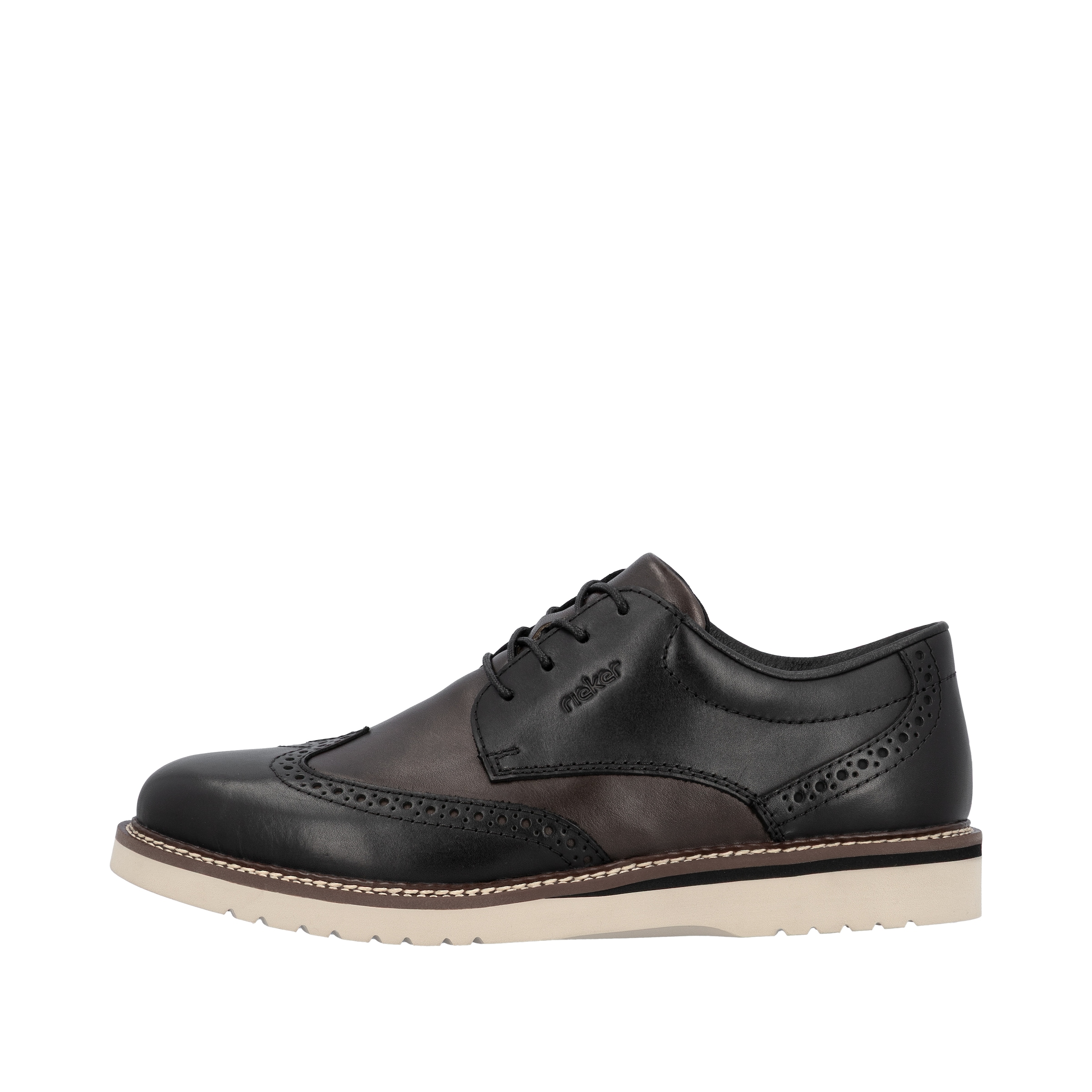 Rieker Schnürschuh, Schnürschuh, Business-Schnürer, Lyralochung, in bequemer Form