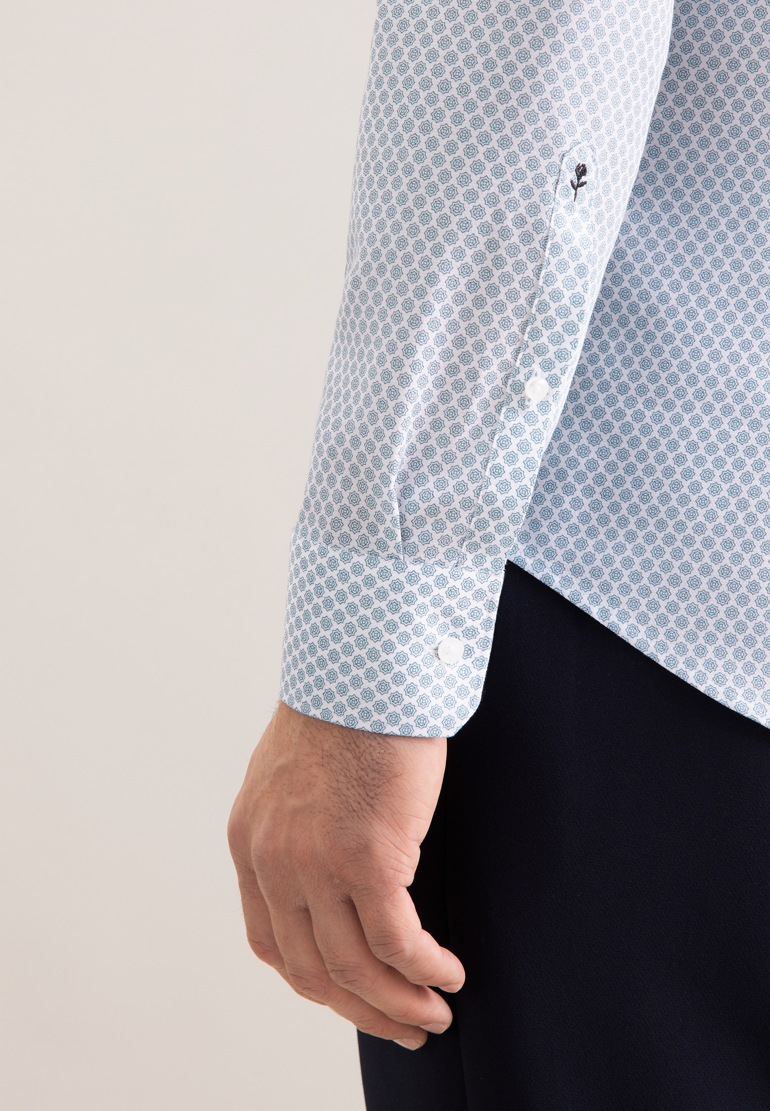 seidensticker Businesshemd »Schwarze Rose« Slim 1/1 Kentkragen Druck