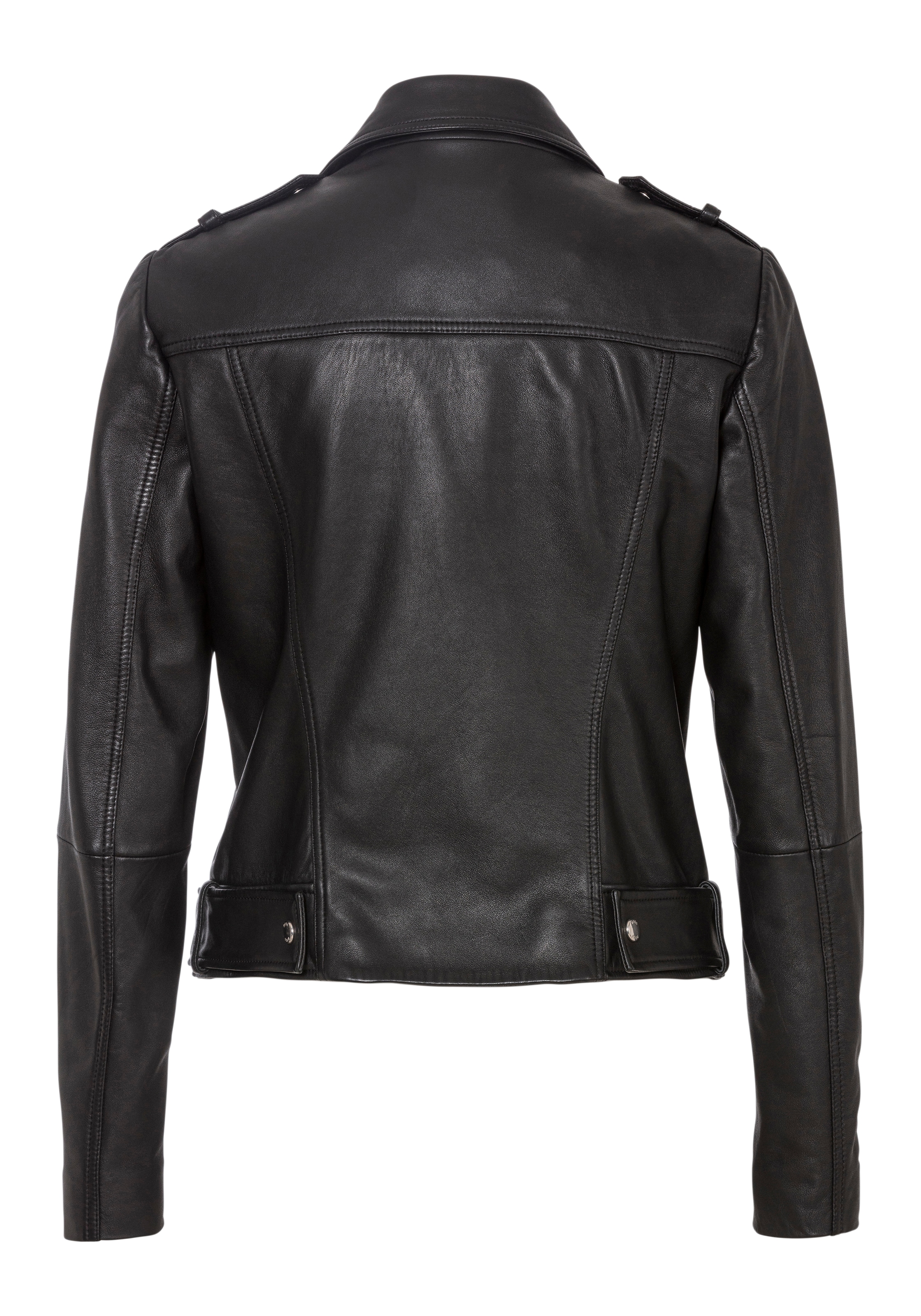 BOSS ORANGE Lederjacke »C_Sameli«, mit Ziergürtel