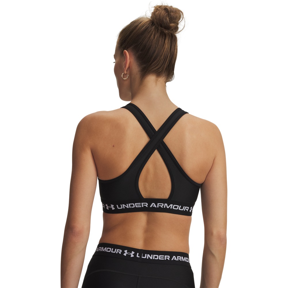 Under Armour® Sport-BH »CROSSBACK MID BRA« elastischer Materialmix mit 13% Elasthan, leichtes Tragegefühl