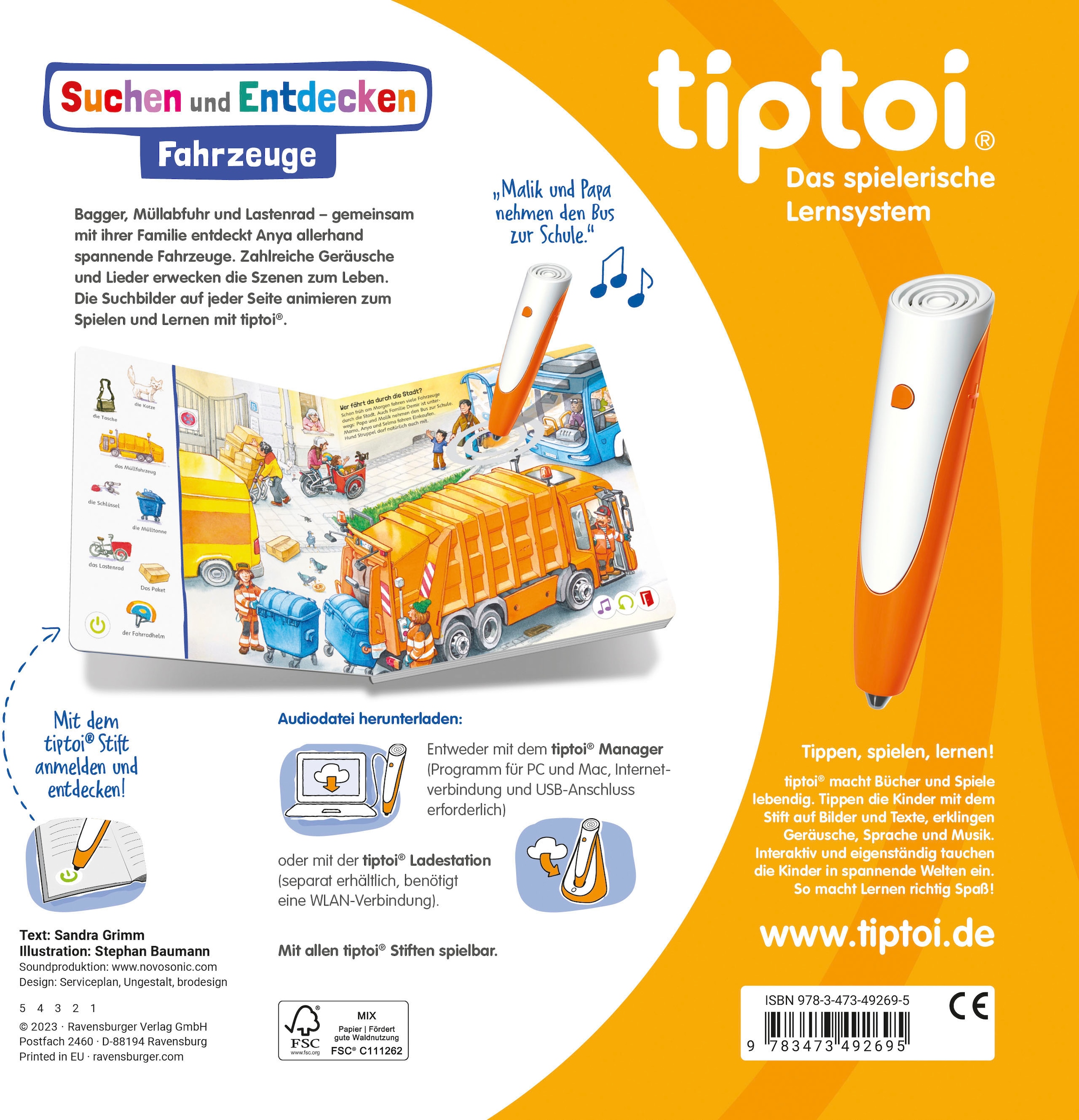 Ravensburger Buch »tiptoi® Fahrzeuge«, FSC® - schützt Wald - weltweit