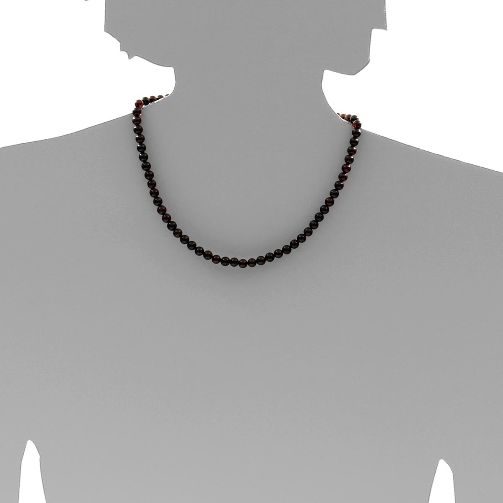 OSTSEE-SCHMUCK Kette ohne Anhänger »- Kugel 6 mm - Bernstein -,«