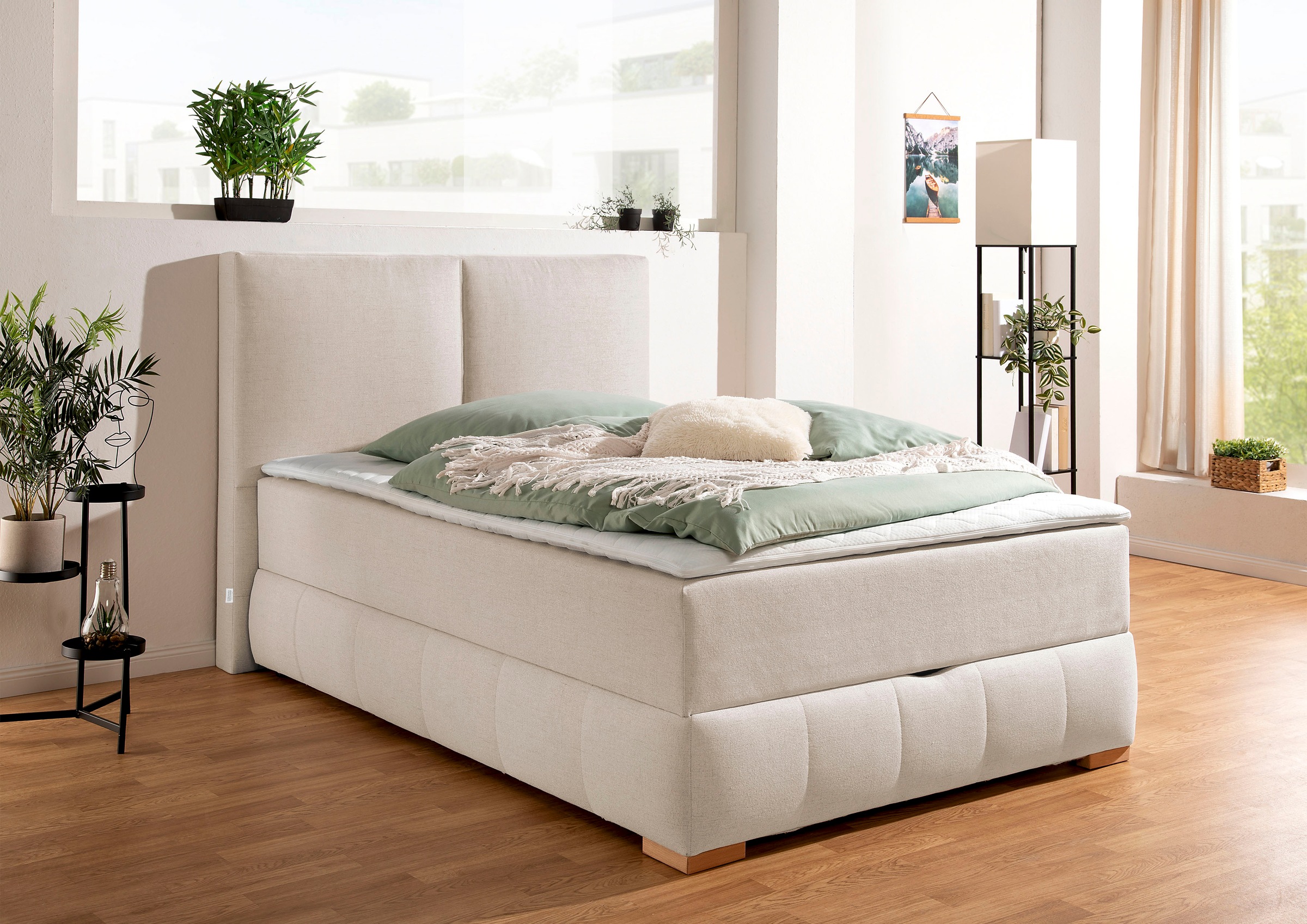 Guido Maria Kretschmer Home&Living Boxbett Wehma, in H2 & H3 wählbar, inklusive Topper