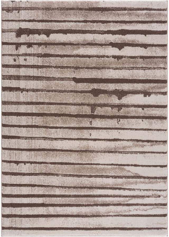 Carpet City Teppich »Moda« rechteckig 11 mm Höhe Kurzflor, Streifen-Muster, Weicher Flor