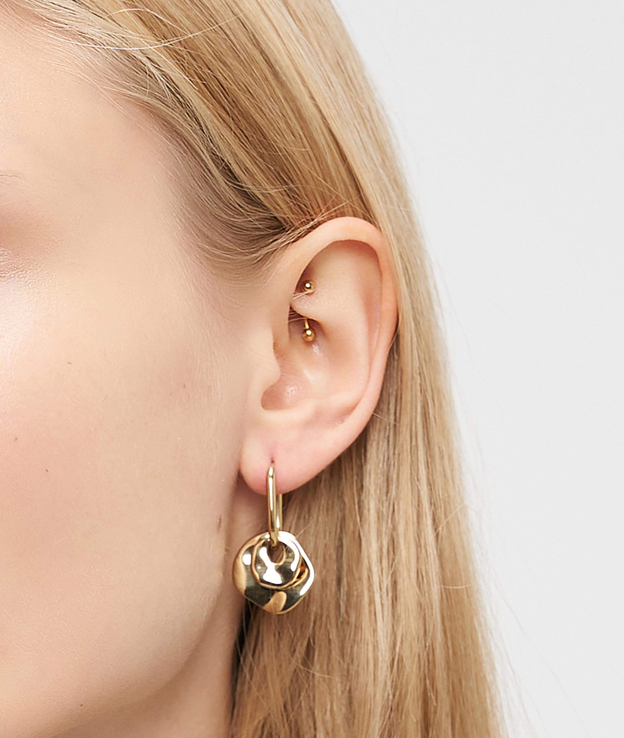 Liebeskind Berlin Paar Creolen »Schmuck Geschenk Ohrringe mit 2 abnehmbaren Einhängern Organics«