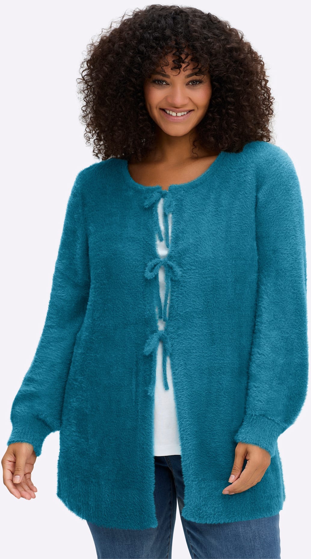 Sheego Damen Strickjacke, Größe 40/42