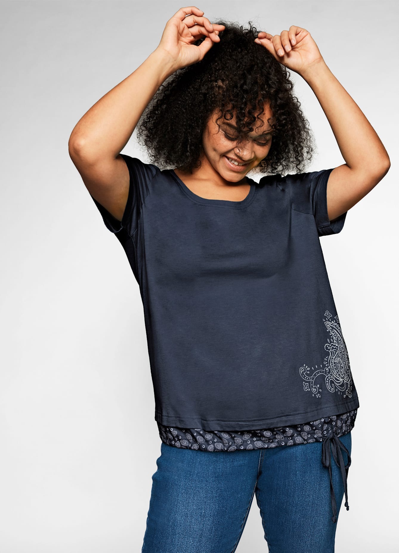 Sheego T-Shirt »T-Shirt«, (1 tlg.)