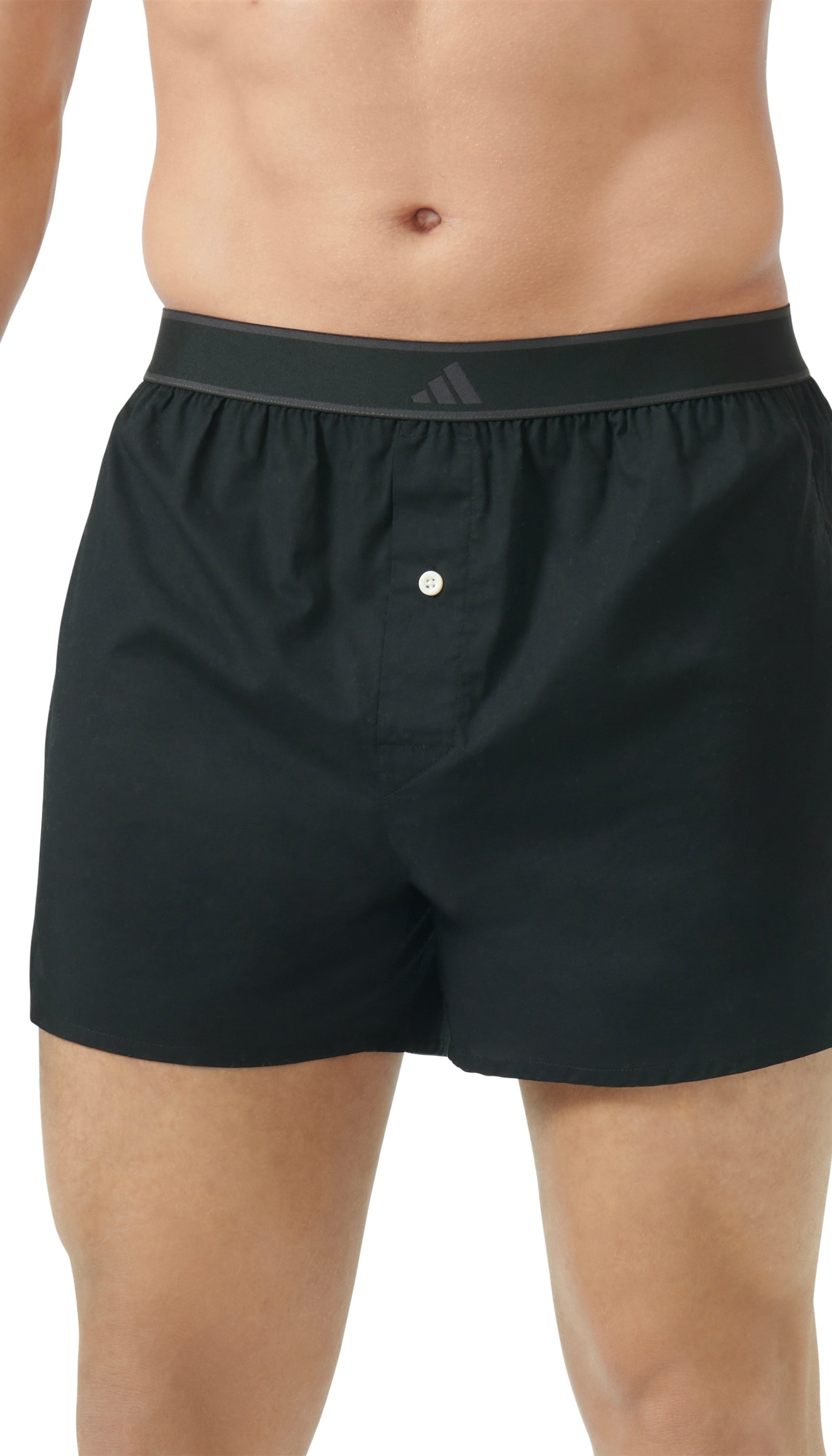 adidas Sportswear Webboxer »Active Woven«, (2er Pack), Lockere Passform, Knopfleiste
