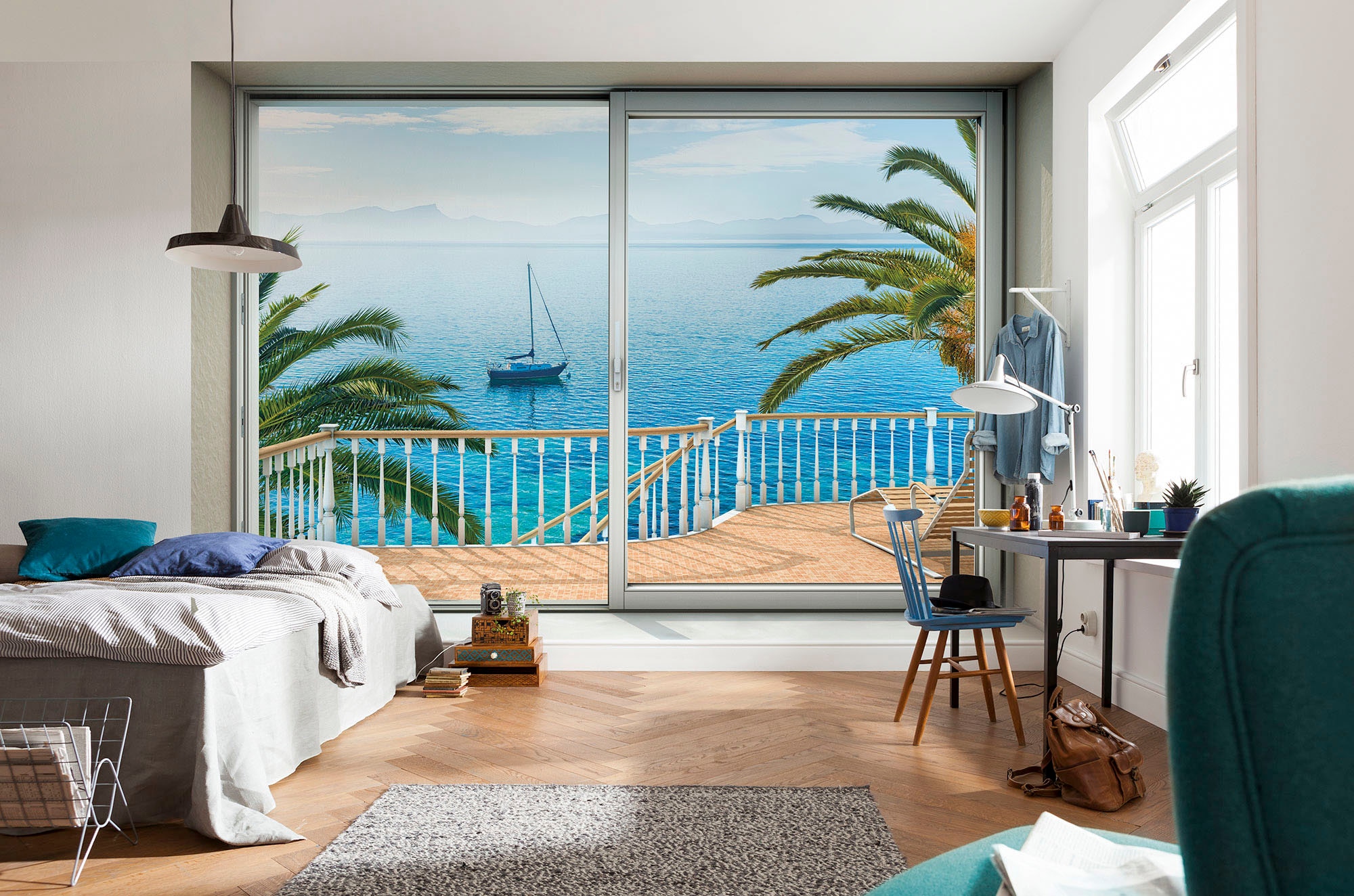 Komar Vliestapete »Digitaldruck Vlies - Tranquillo - Größe 400 x 260 cm«, bedruckt, Wohnzimmer, Schlafzimmer