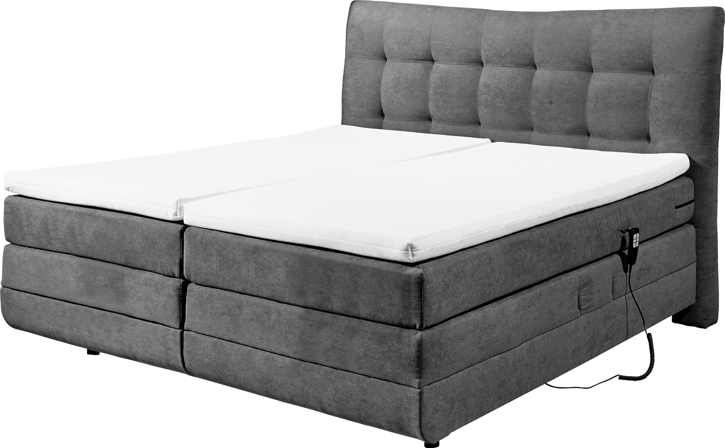 ED EXCITING DESIGN Boxspringbett »Malibu«, inkl. Motor und Topper