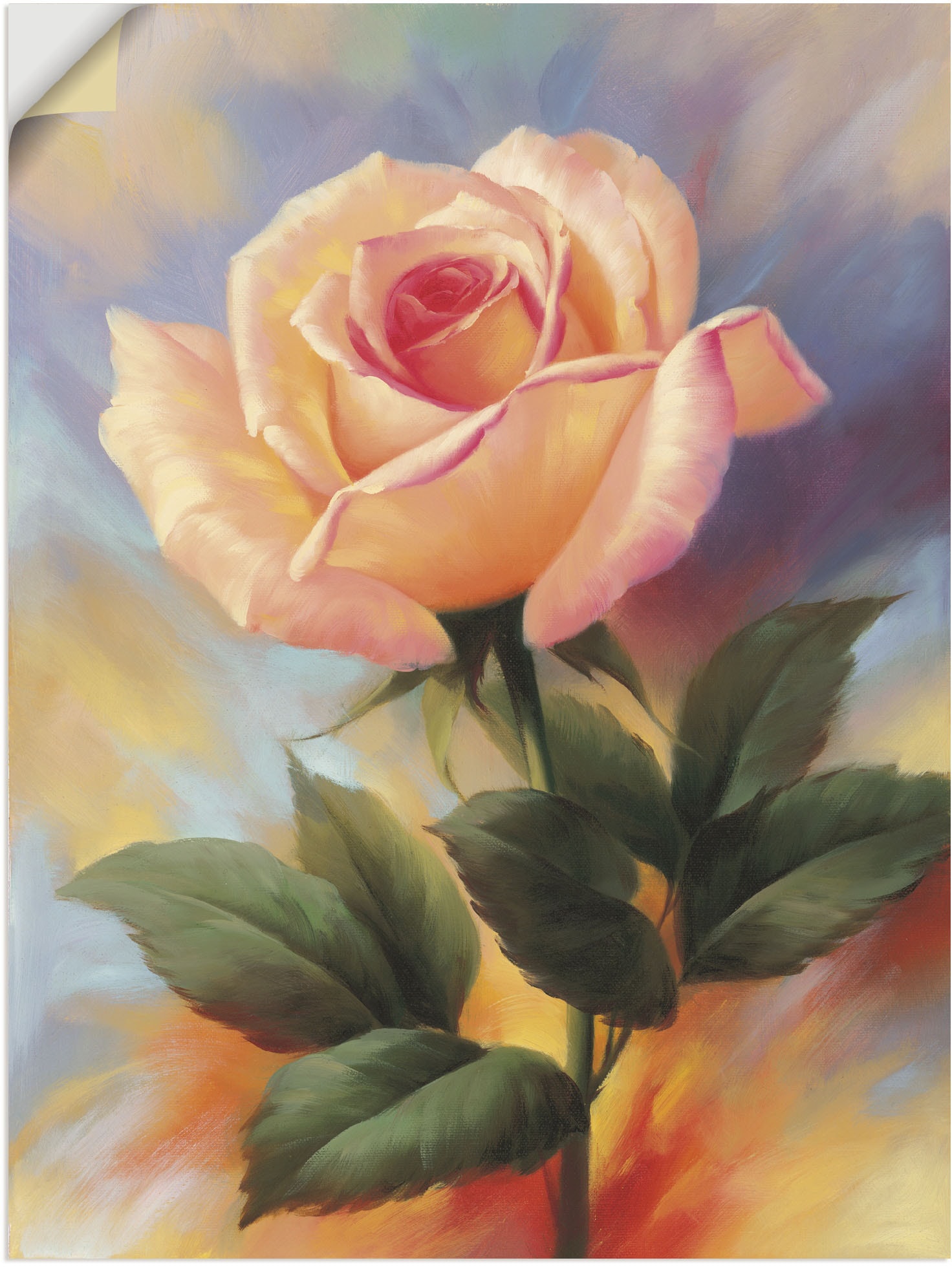 Artland Wandbild »Kleine Rosen III«, Blumenbilder, (1 St.), als Alubild, Leinwandbild, Wandaufkleber oder Poster in versch. Größen