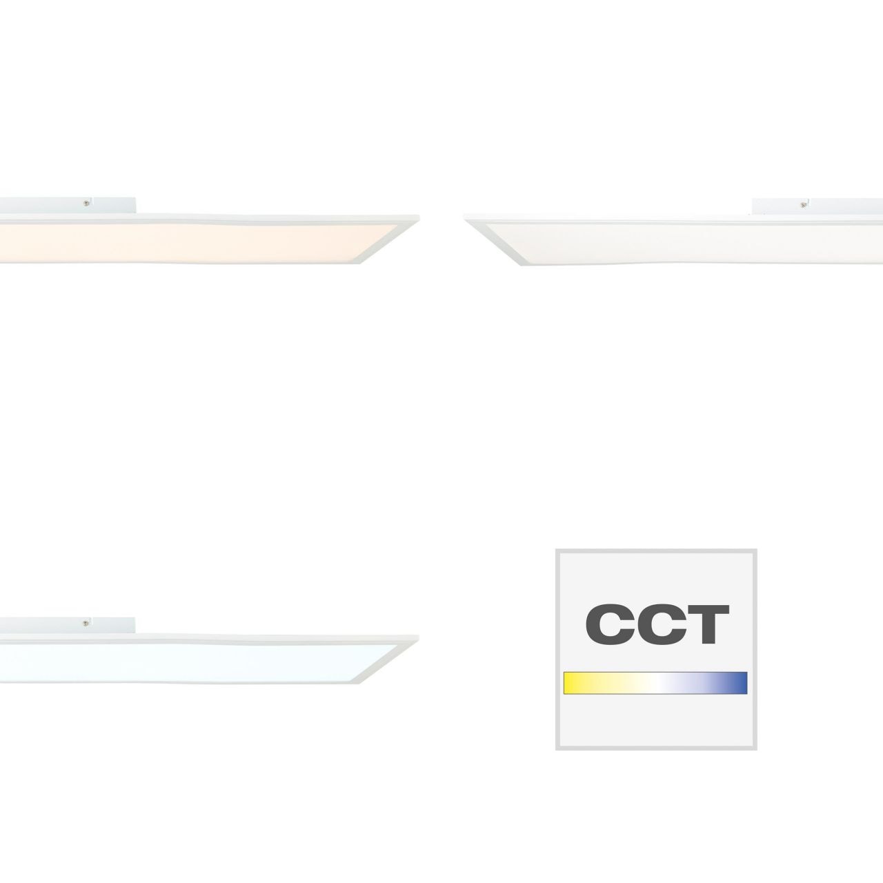 Brilliant Leuchten LED Panel »Abie«, 1 flammig-flammig, 120 x 30 cm,  dimmbar, CCT, RGB, 3800 lm, Fernbedienung, weiß kaufen online bei OTTO