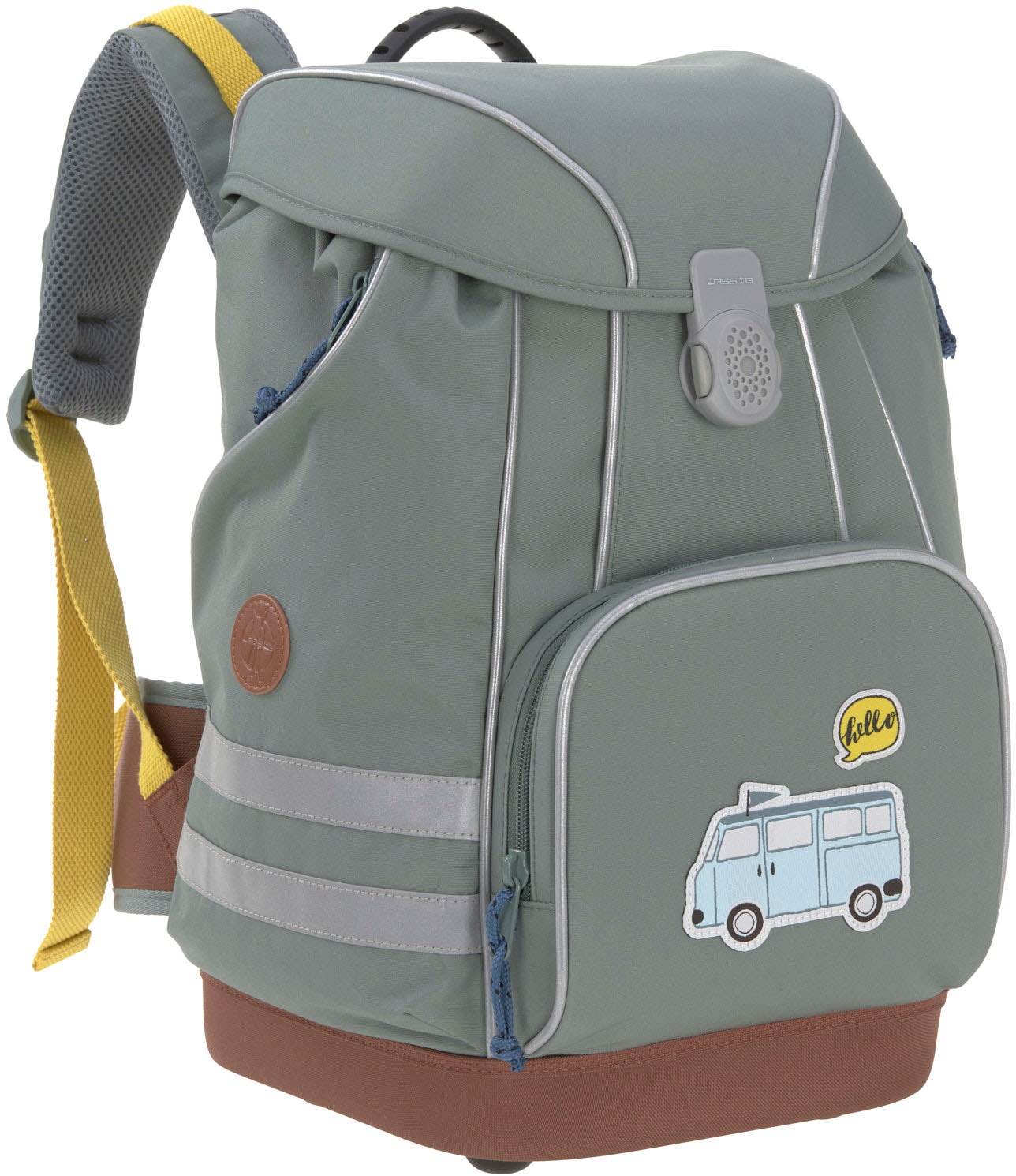 LÄSSIG Schulranzen »Adventure, Bus«, 3M™ Scotchlite™ Reflektoren, PETA-approved vegan