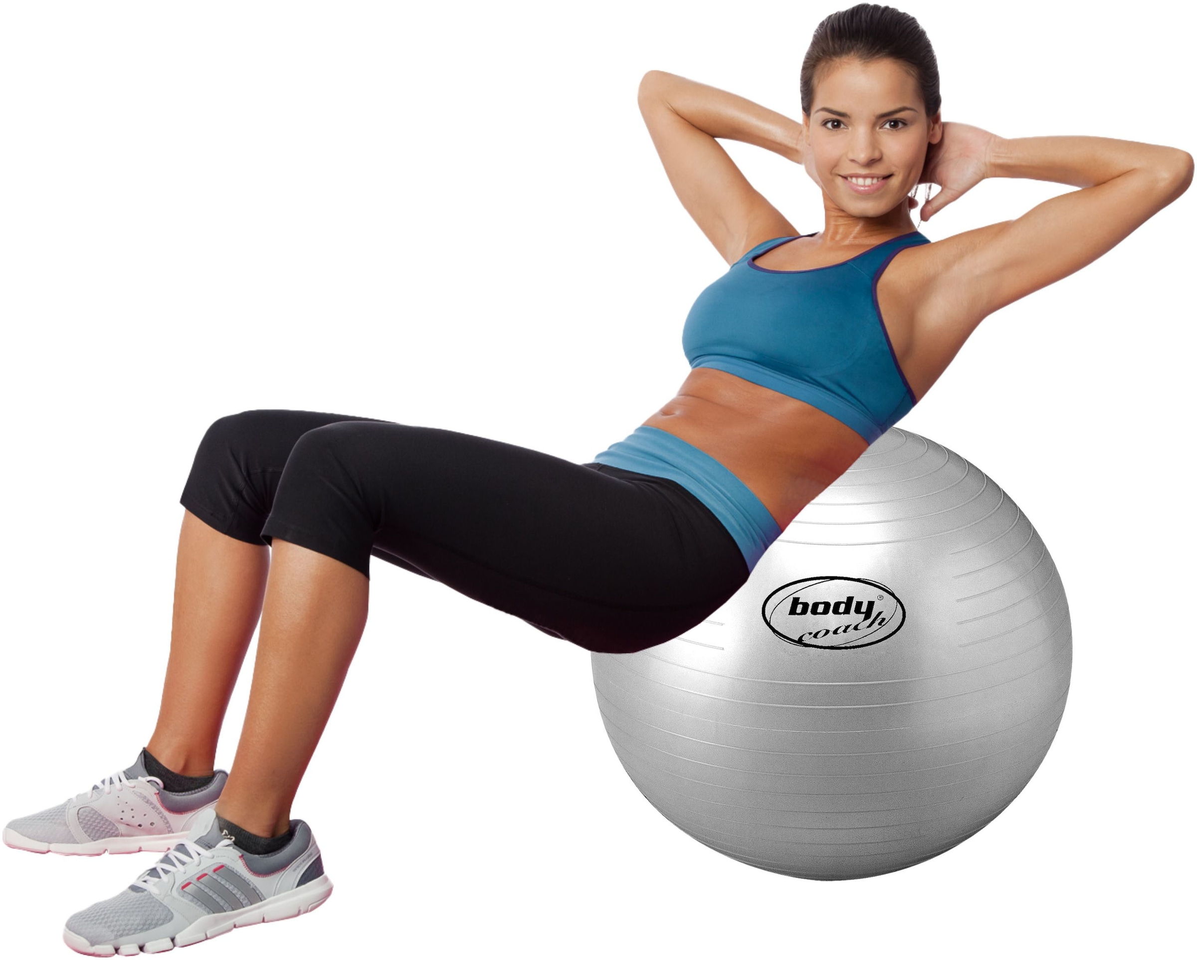 body coach Gymnastikball »75cm Durchmesser Anti Burst PVC Material«