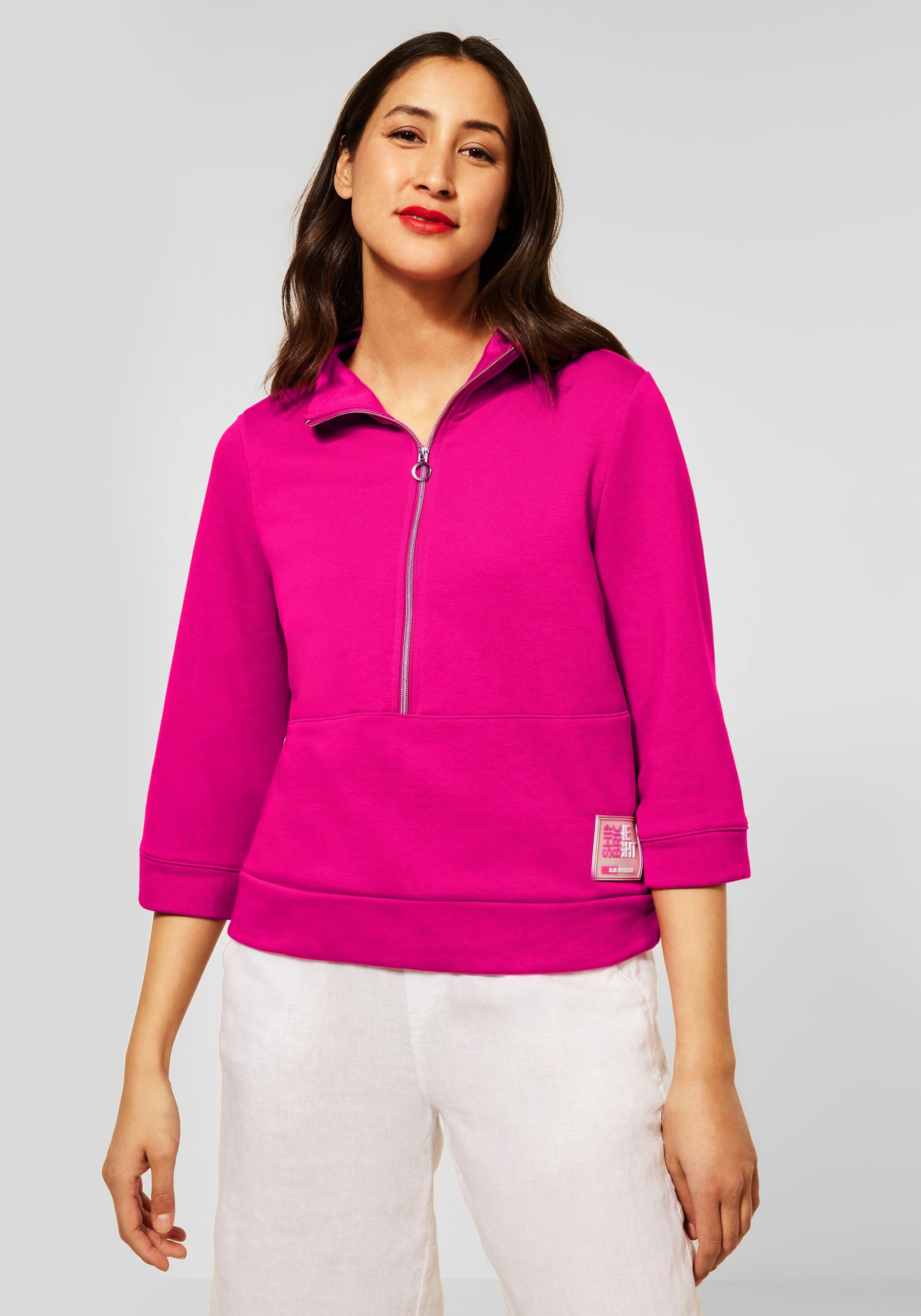 STREET ONE Sweater, mit Reißverschluss