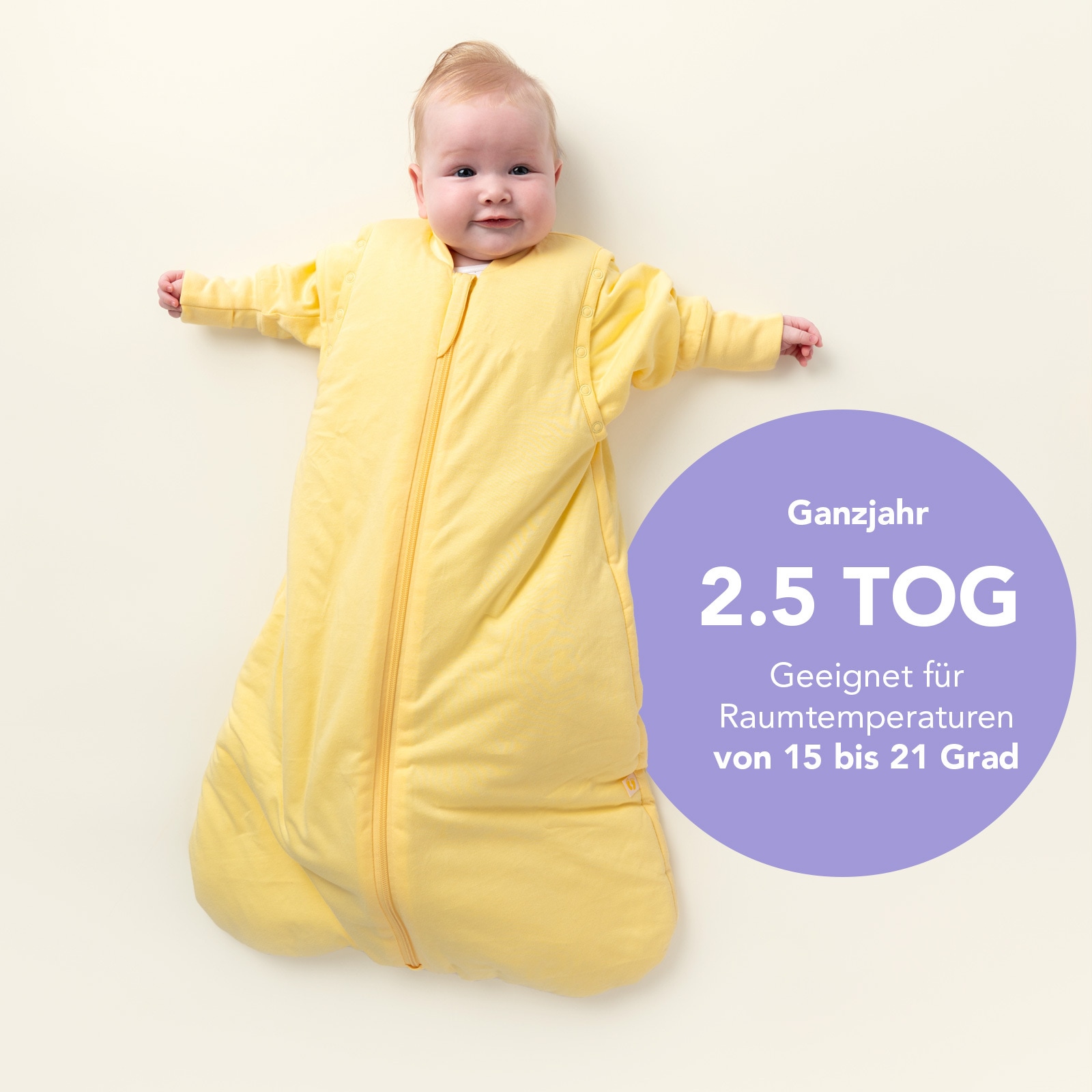 Schlummersack Babyschlafsack »Schlafsack ohne Füßen 2.5 Tog«