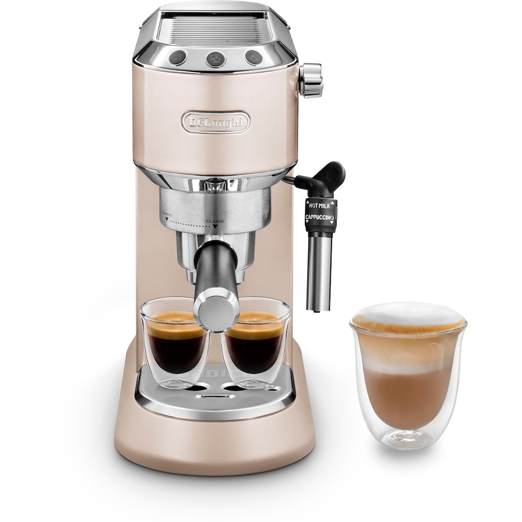 De'Longhi Siebträgermaschine »Dedica Metallics EC785.BG«, 1350 Watt, 15 Bar