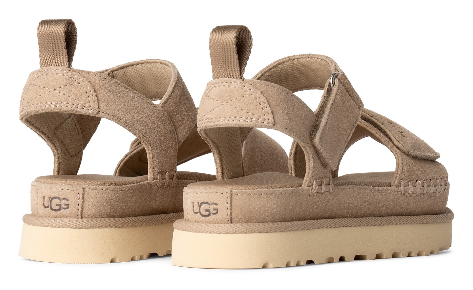UGG Plateausandale »W GOLDENSTAR«, Plateausandale, Sandalette mit Klettverschluss