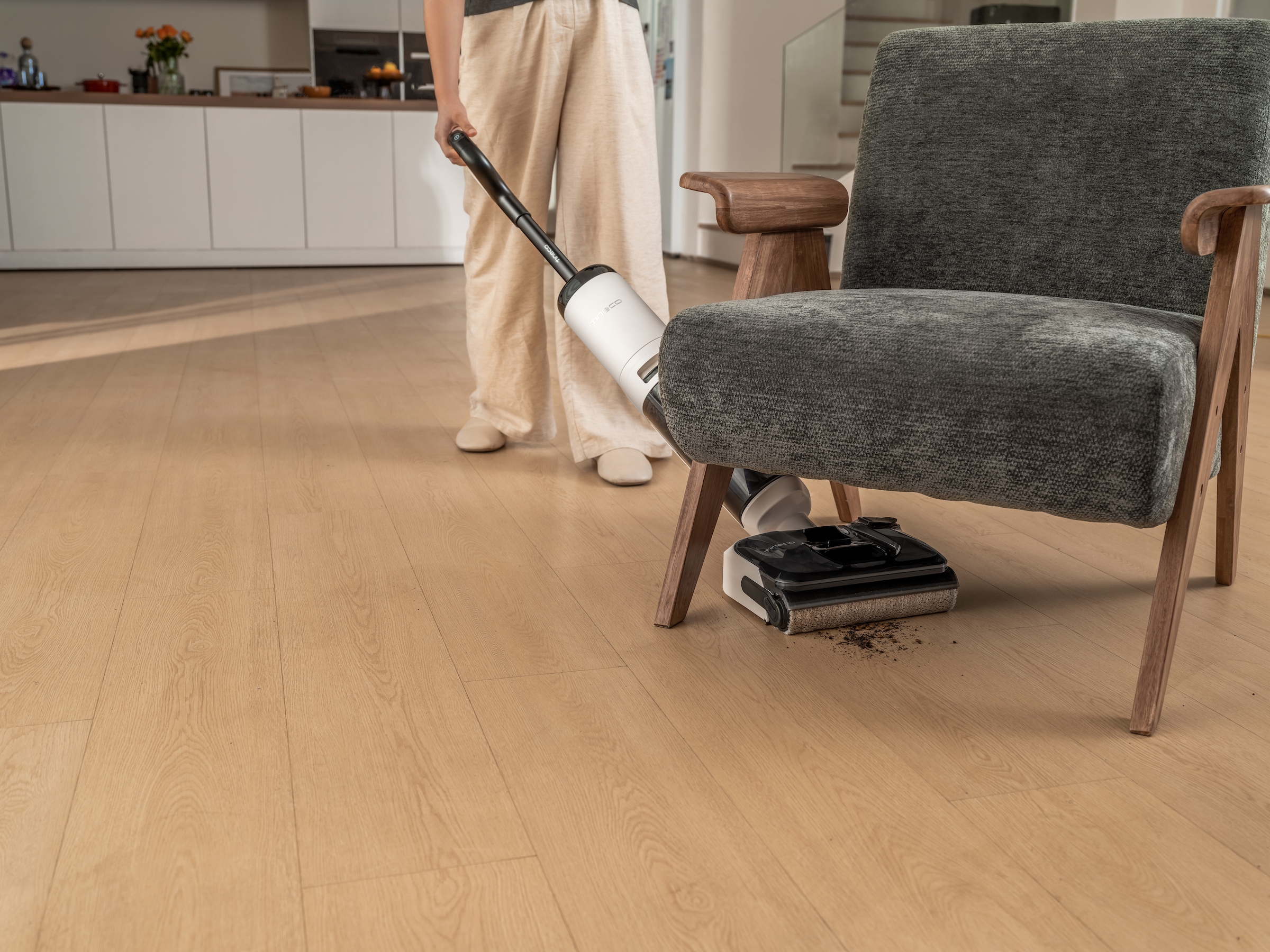 Tineco Nass-Trocken-Sauger »FLOOR ONE S5 Max 22.000pa Saugleistung, 85° Grad Selbstreinigung« Anti Allergiker HEPA Filter, nur 13,5cm hoch