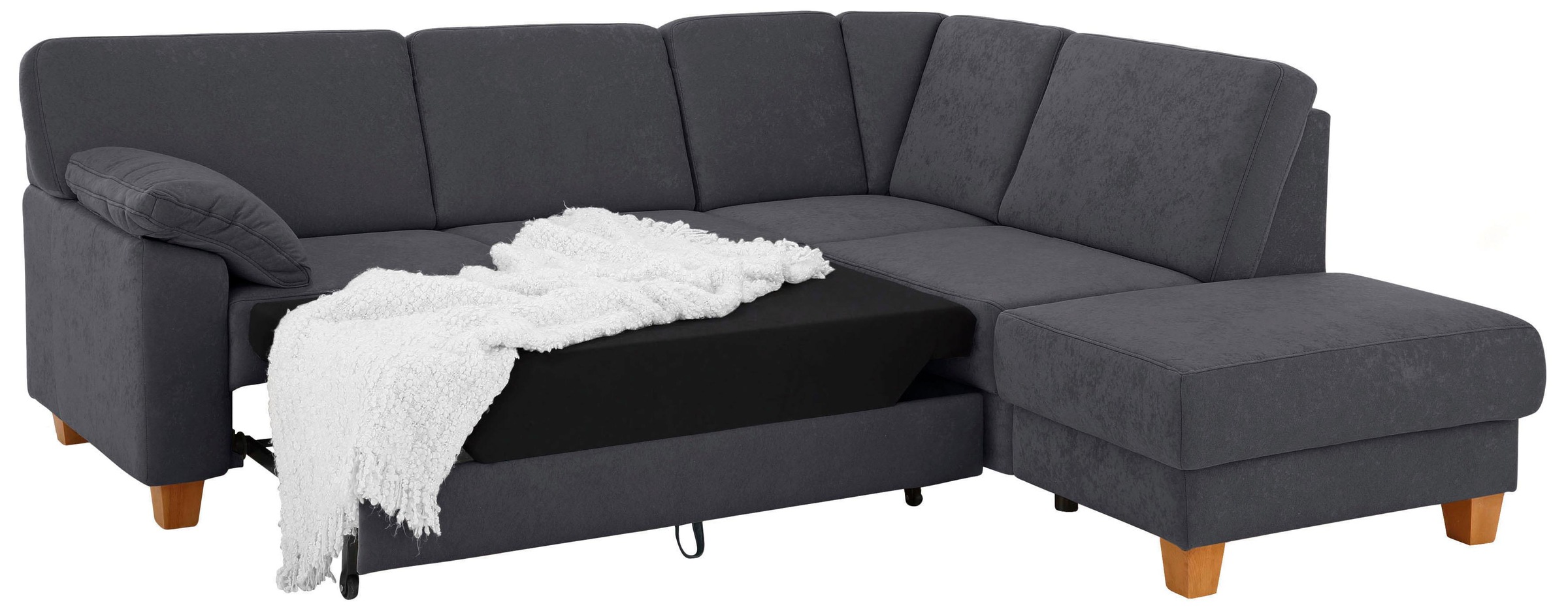 Home affaire Ecksofa »Belfort L-Form«, mit Federkern, wahlweise mit Bettfunktion und Stauraum