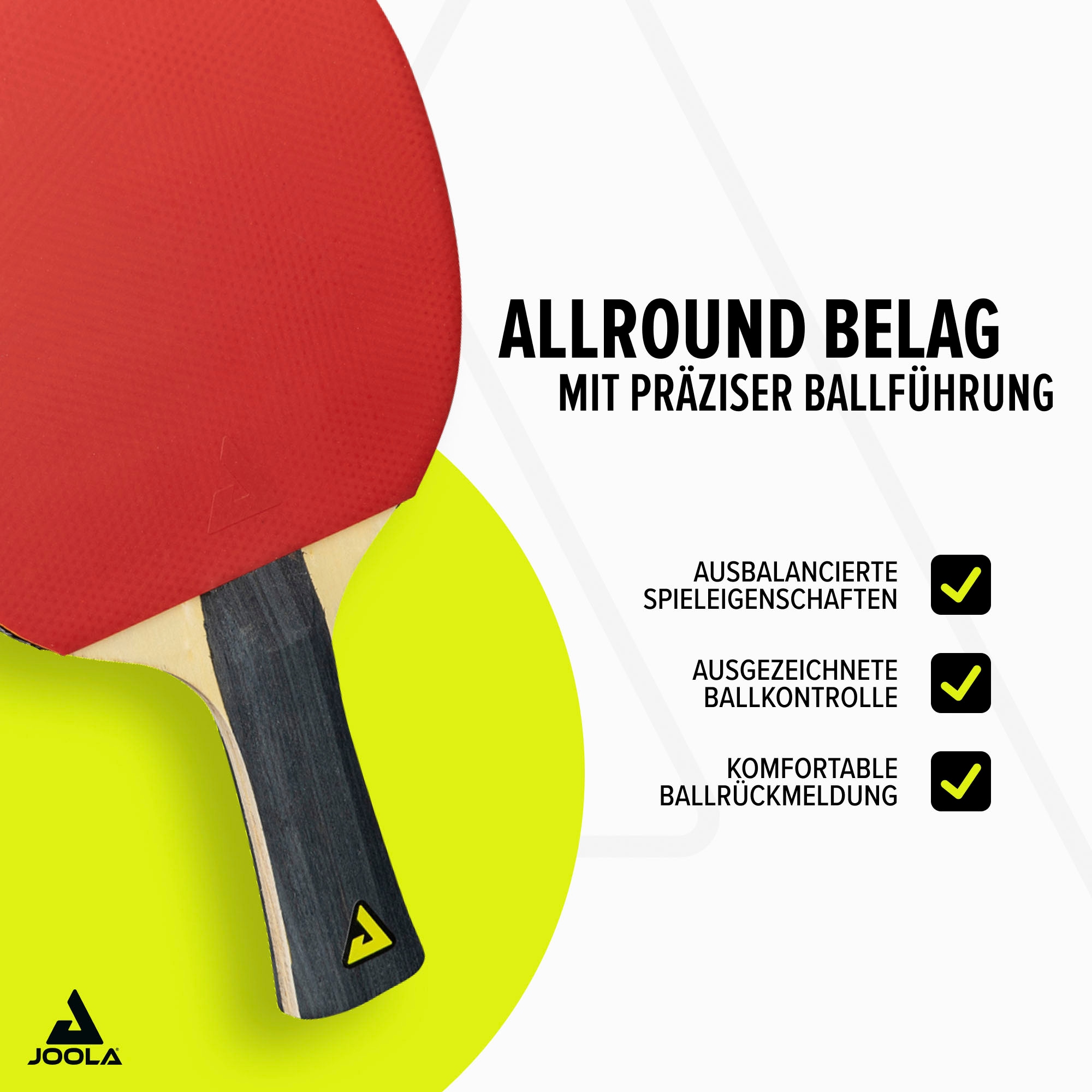 Joola Tischtennisschläger »Tischtennis-Set Quattro«, (Set, mit Bällen-mit Tasche)