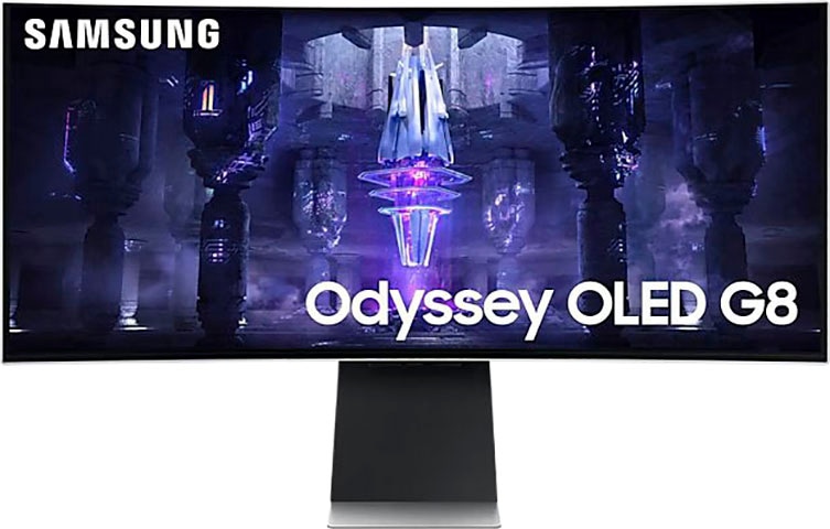 Samsung Curved-Gaming-OLED-Monitor »Odyssey OLED G8SB S34BG850SU«, 86 cm/34 Zoll, 3440 x 1440 px, 4K Ultra HD, 0,1 ms Reaktionszeit, 175 Hz, 0.03ms GTG
