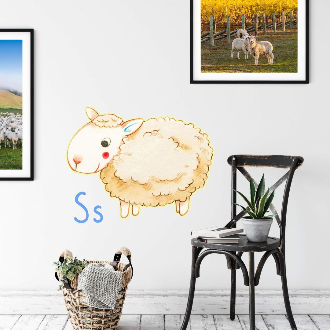 Wall-Art Wandtattoo »Schaf Tierwelt Buchstabe S«, (1 St.) online bei OTTO