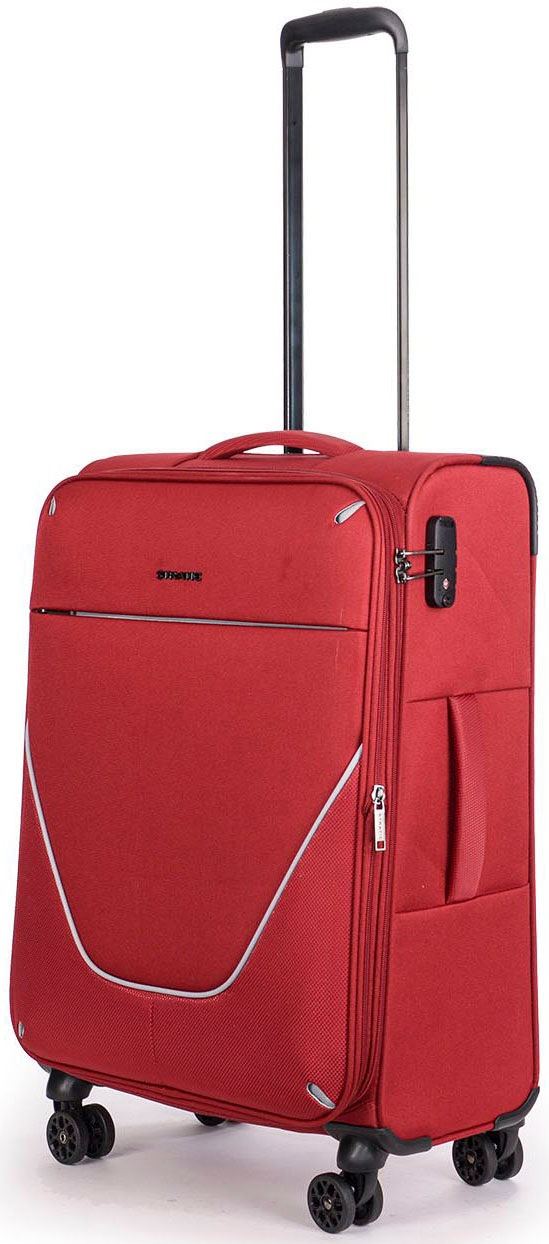 Stratic Weichgepäck-Trolley »Strong M«, 4 Rollen, Reisekoffer Reisegepäck Aufgabegepäck TSA-Zahlenschloss