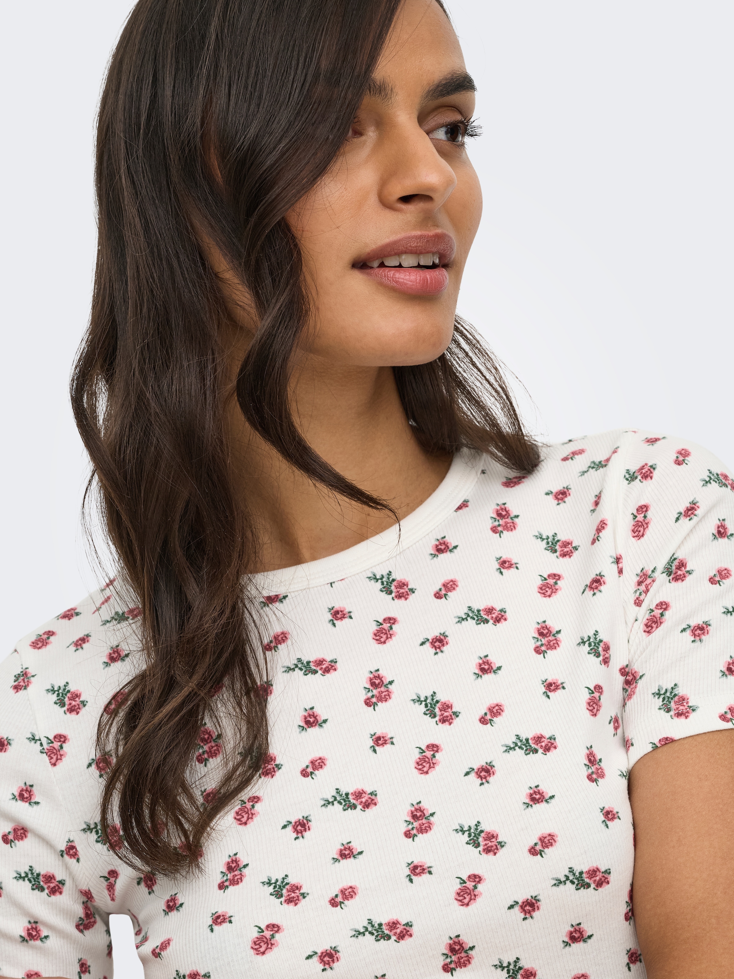 JDY Kurzarmshirt »JDYLUCKY S/S O NECK TOP JRS DIA«