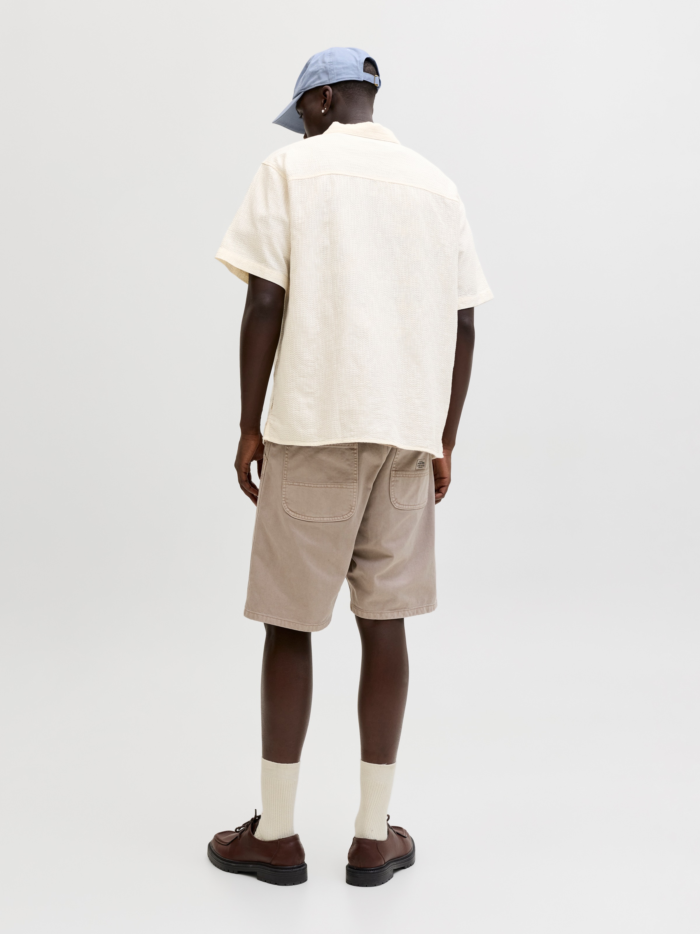 Jack & Jones Kurzarmhemd »JORMONTAUK WAVY TEXTURE SHIRT SS SN« Baumwolle, relaxed fit