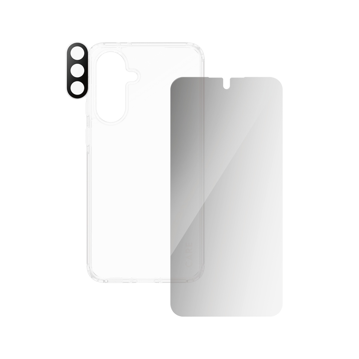 CARE by PanzerGlass Displayschutzglas »3-in-1 Protection Urban Combat Case + Screen Protection + Hoops«, für Samsung Galaxy A56, Displayschutzfolie, Schutzfolie, Bildschirmschutz, kratz- & stoßfest