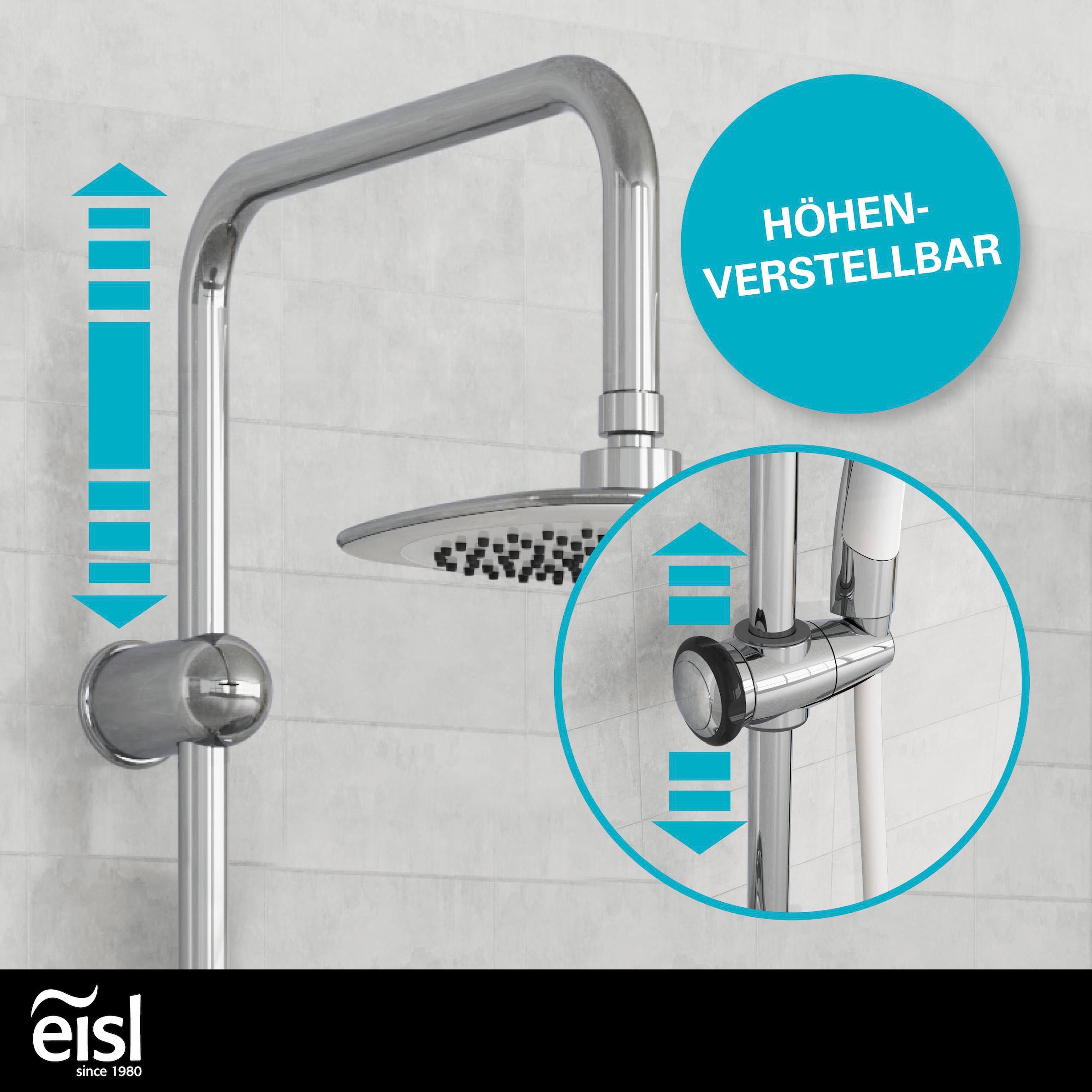 Eisl Brausegarnitur »DUSCHTRAUM«, 3-fach verstellbare Wellness Handbrause mit Antikalk-Noppen