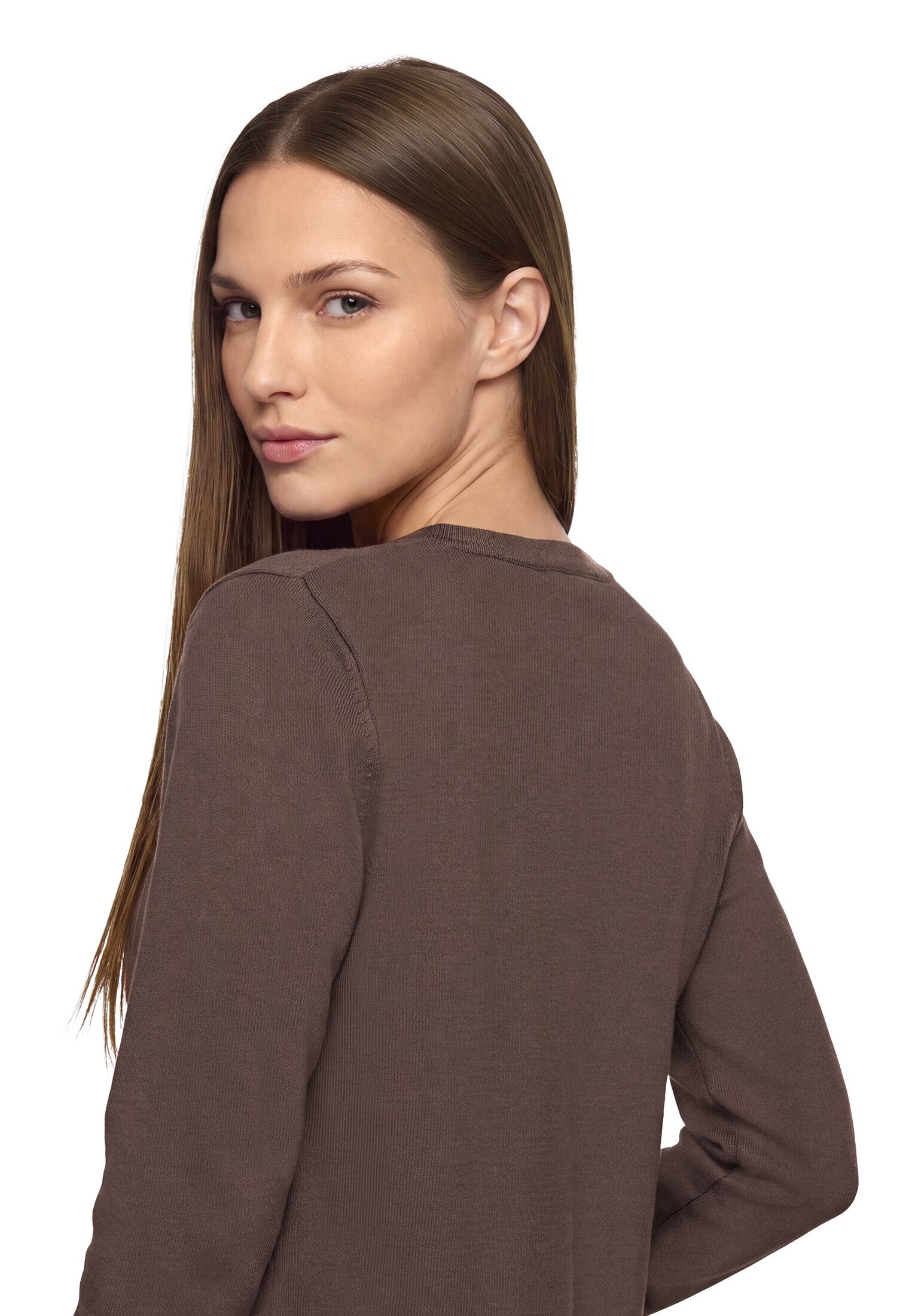Betty Barclay Rundhalspullover »Basic-Strickpullover mit Rundhalsausschnitt«
