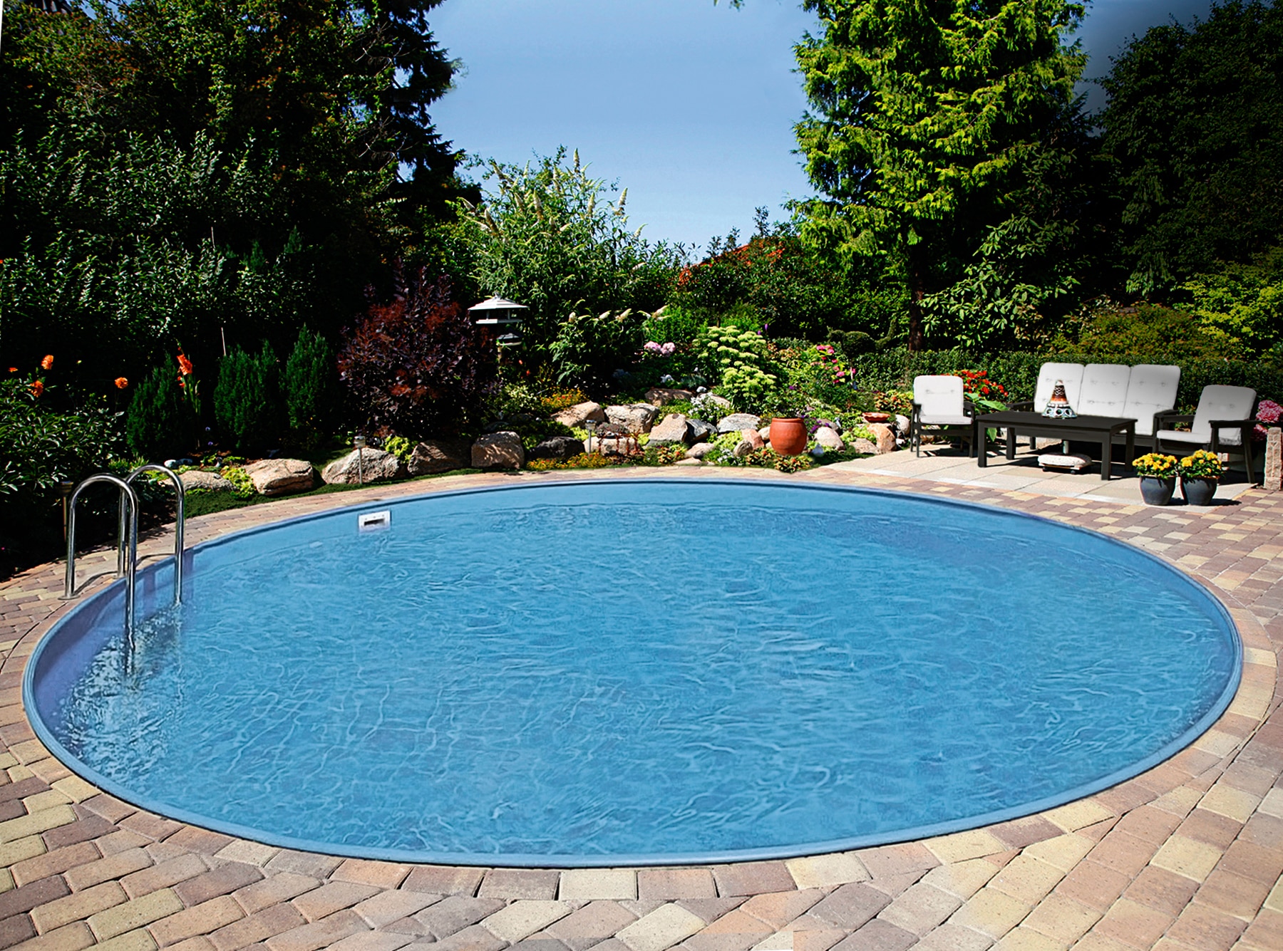 Clear Pool Rundpool »PREMIUM IBIZA« ø500x150 cm inkl. umfangreichem Zubehör